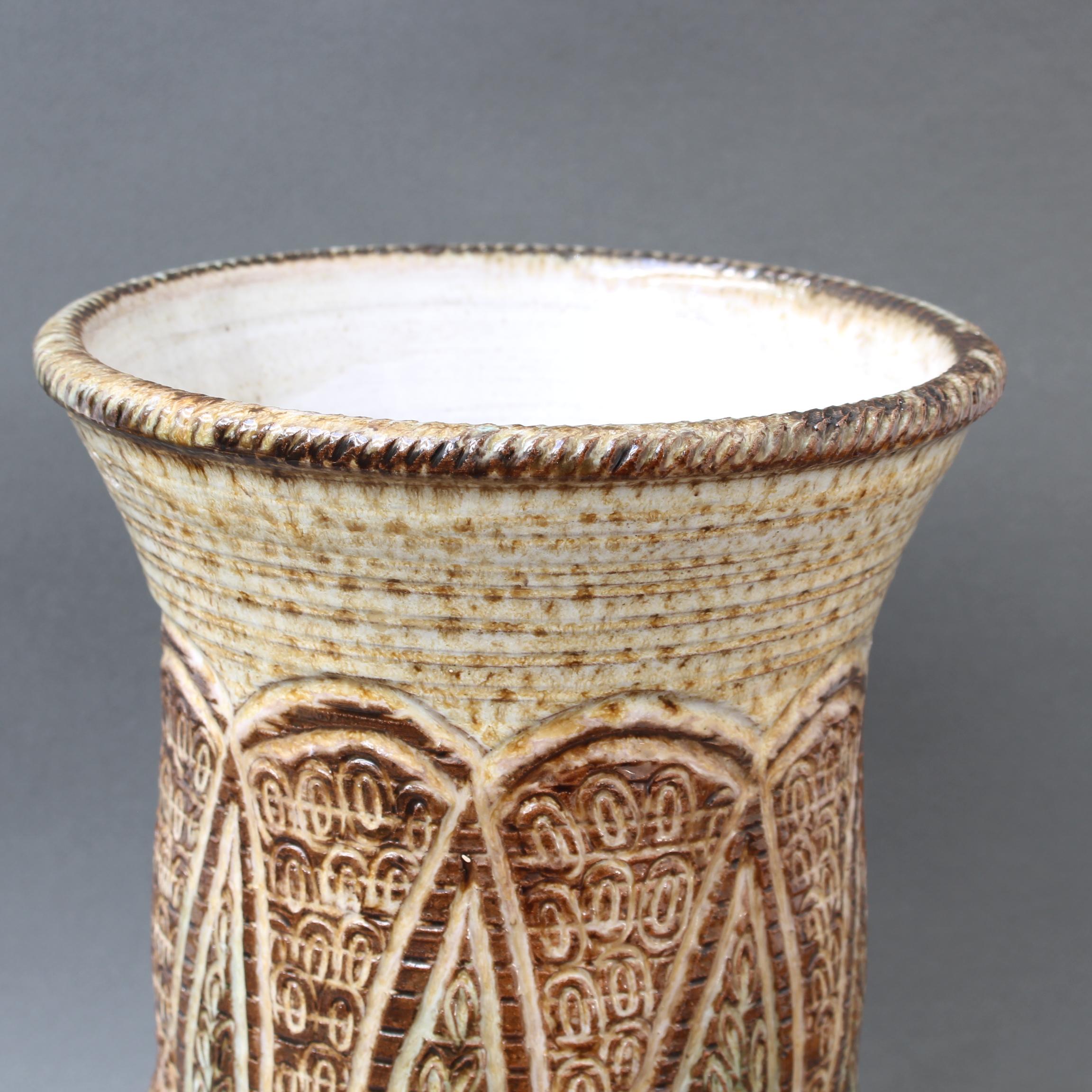 Midcentury French Ceramic Vase by Marcel Giraud, circa 1960s 2