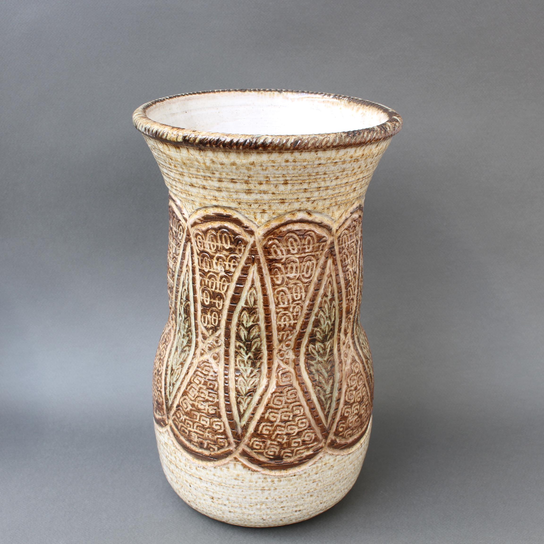 Midcentury French Ceramic Vase by Marcel Giraud, circa 1960s 3