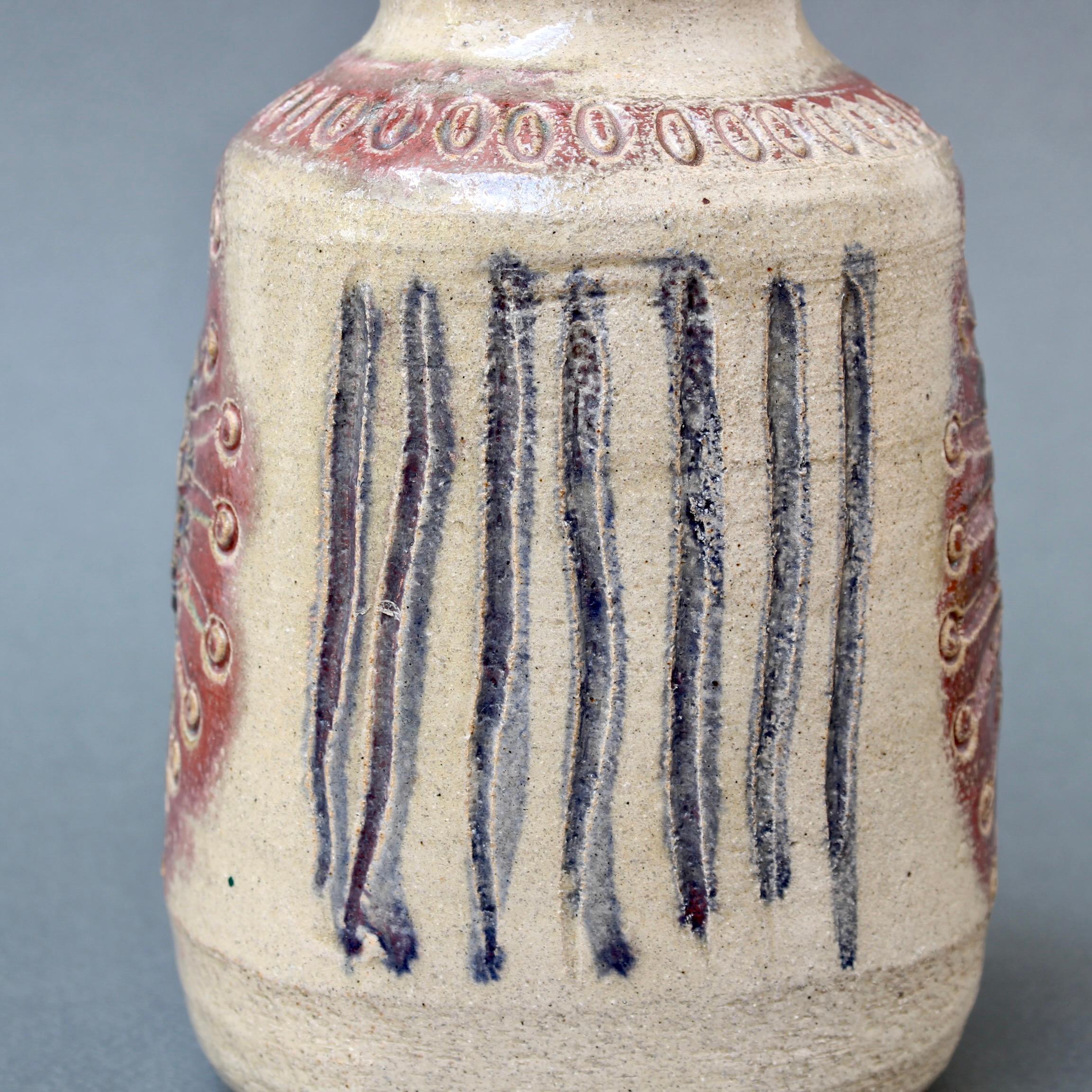 Vase en céramique française du milieu du siècle dernier de Marcel Giraud, vers 1970 en vente 3