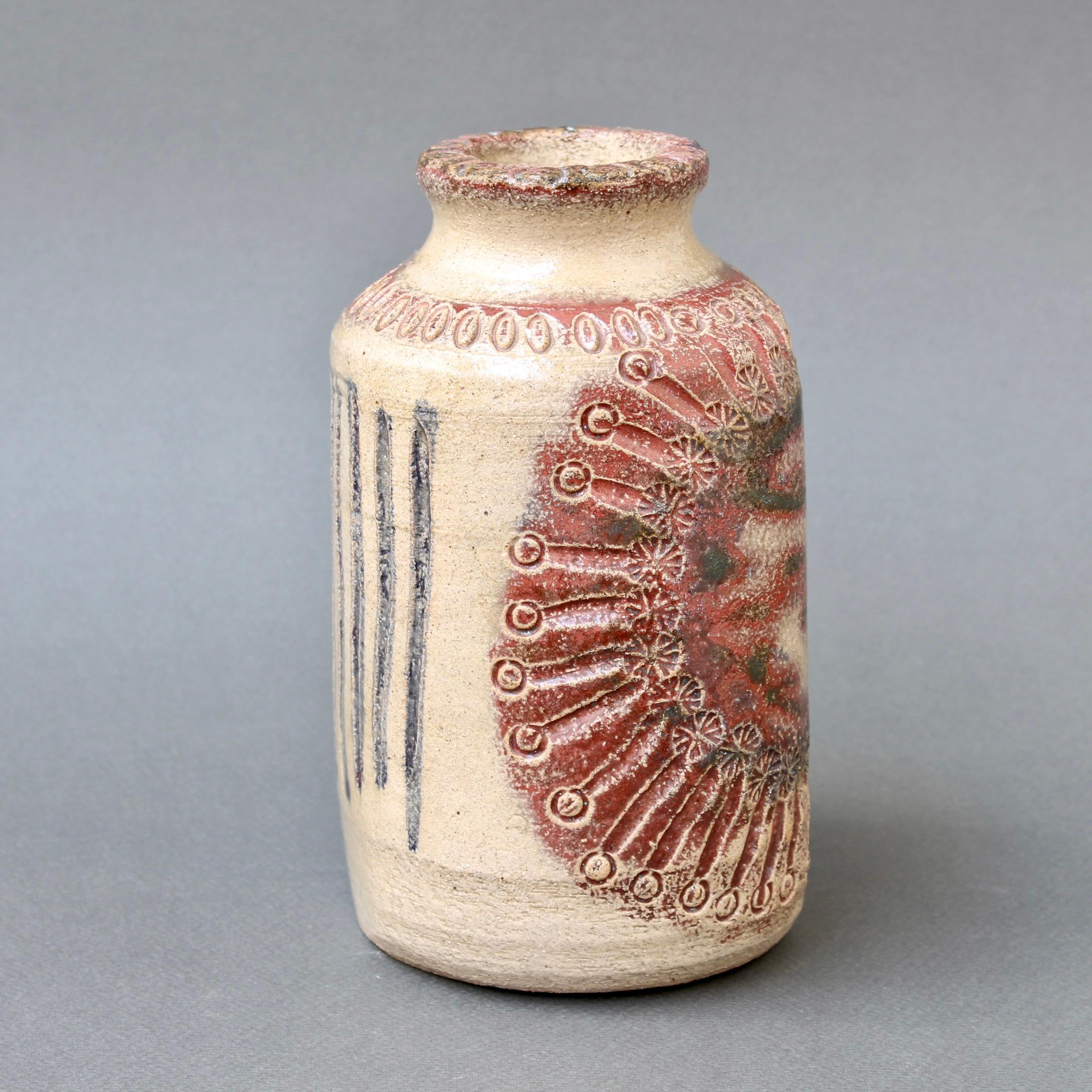 Late 20th Century Mid-Century French Ceramic Vase by Marcel Giraud 'circa 1970s' For Sale
