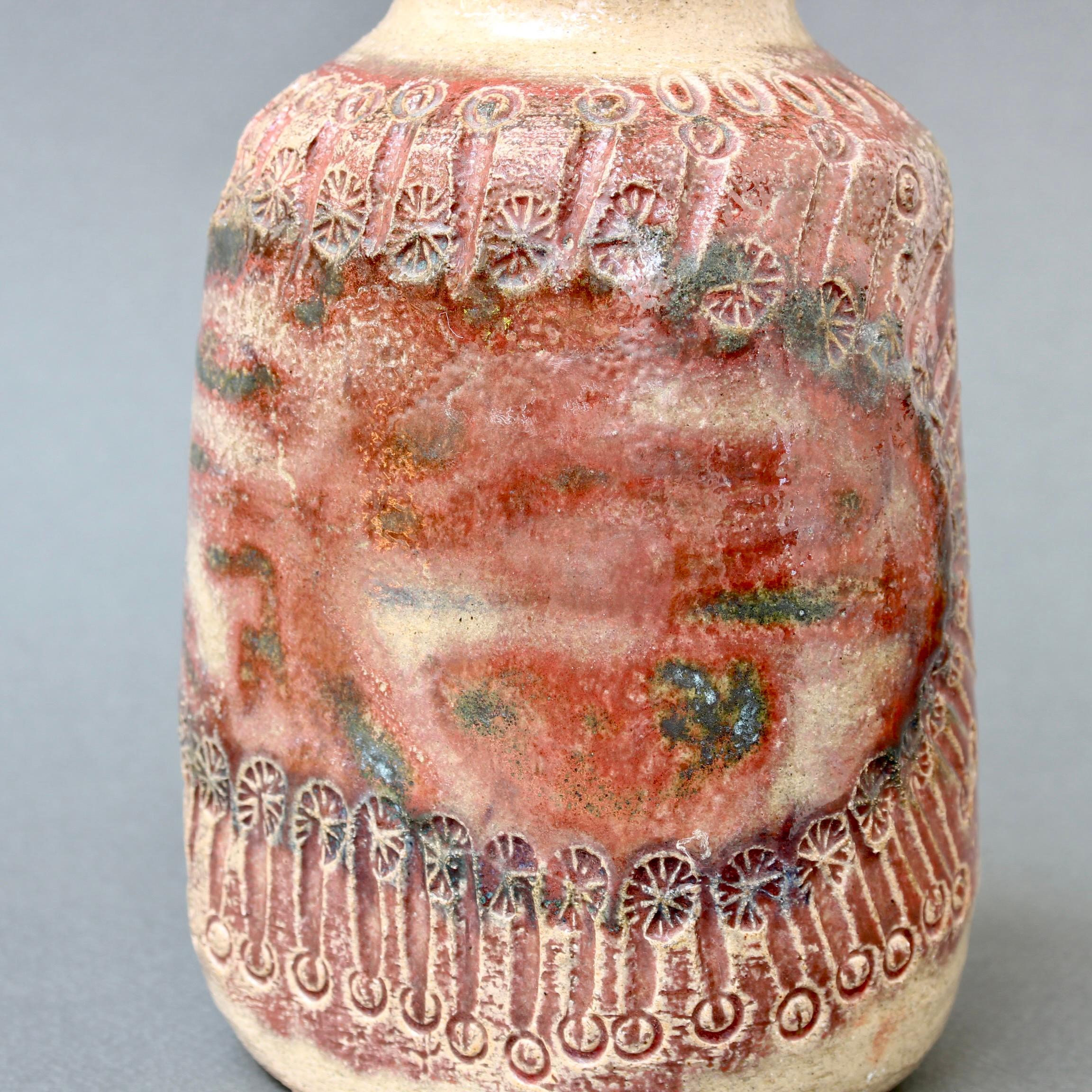Vase en céramique française du milieu du siècle dernier de Marcel Giraud, vers 1970 en vente 1