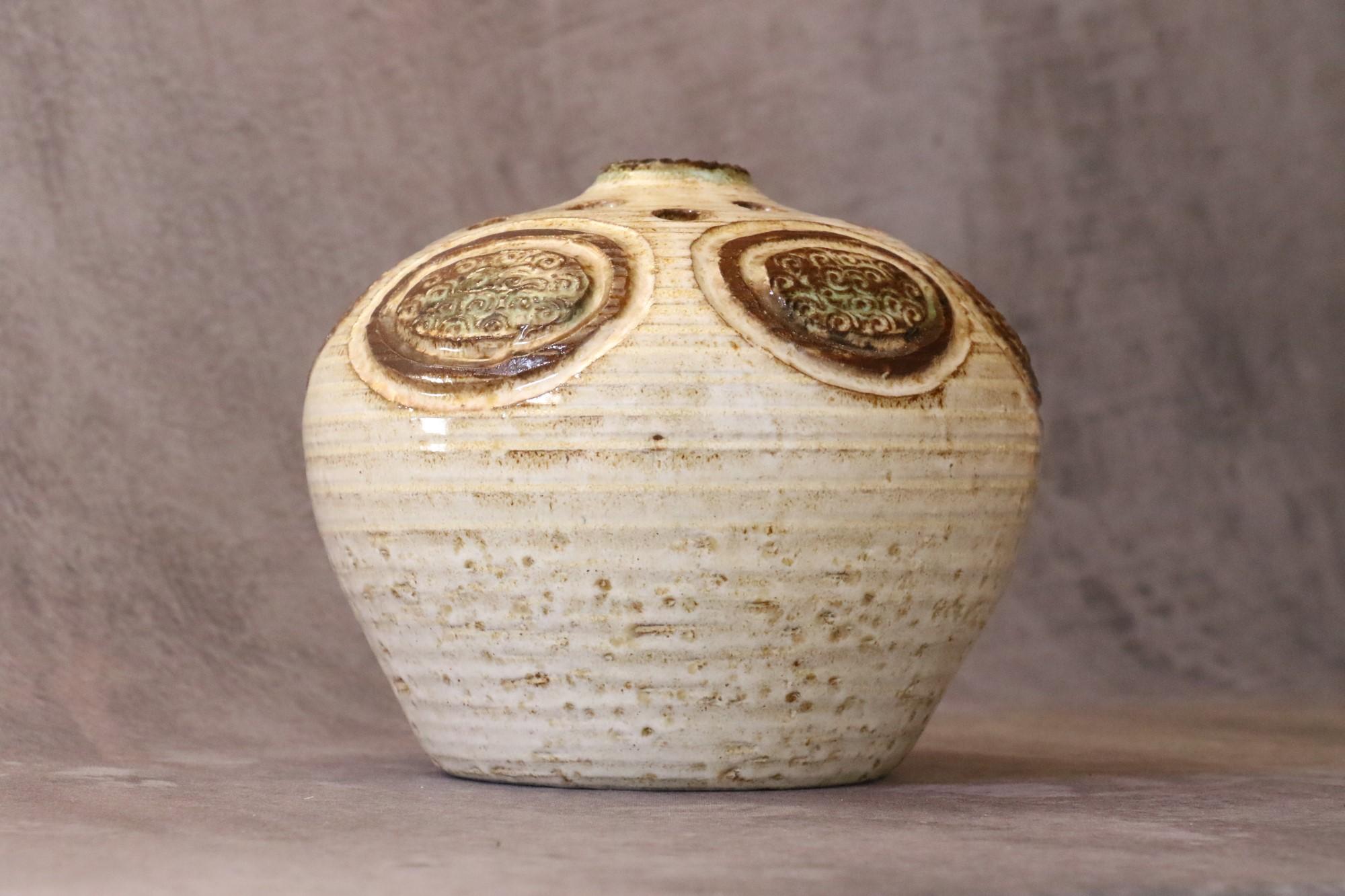 Stoneware Mid-century French Ceramic Vase by Marcel Giraud, Vallauris, 1960s
