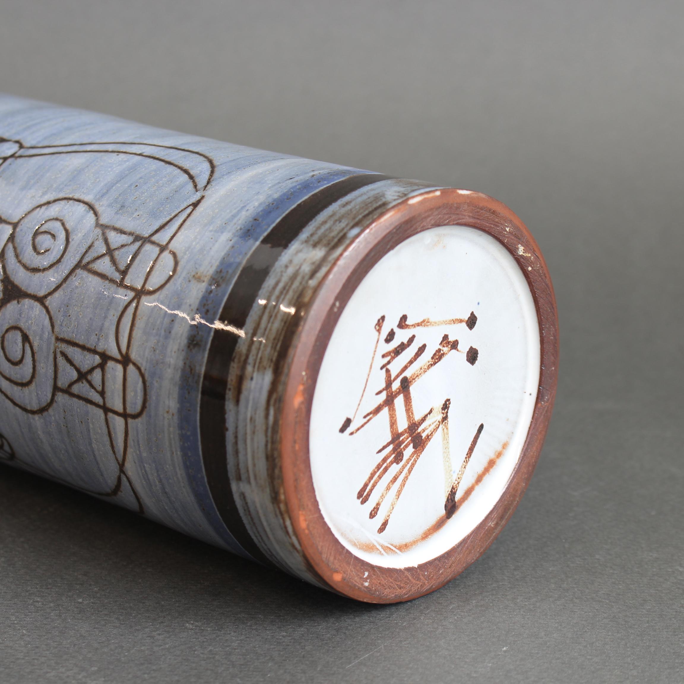 Vase en céramique français du milieu du siècle par Michel Barbier (circa 1960) en vente 6