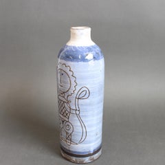 Vase en céramique français du milieu du siècle par Michel Barbier (circa 1960)