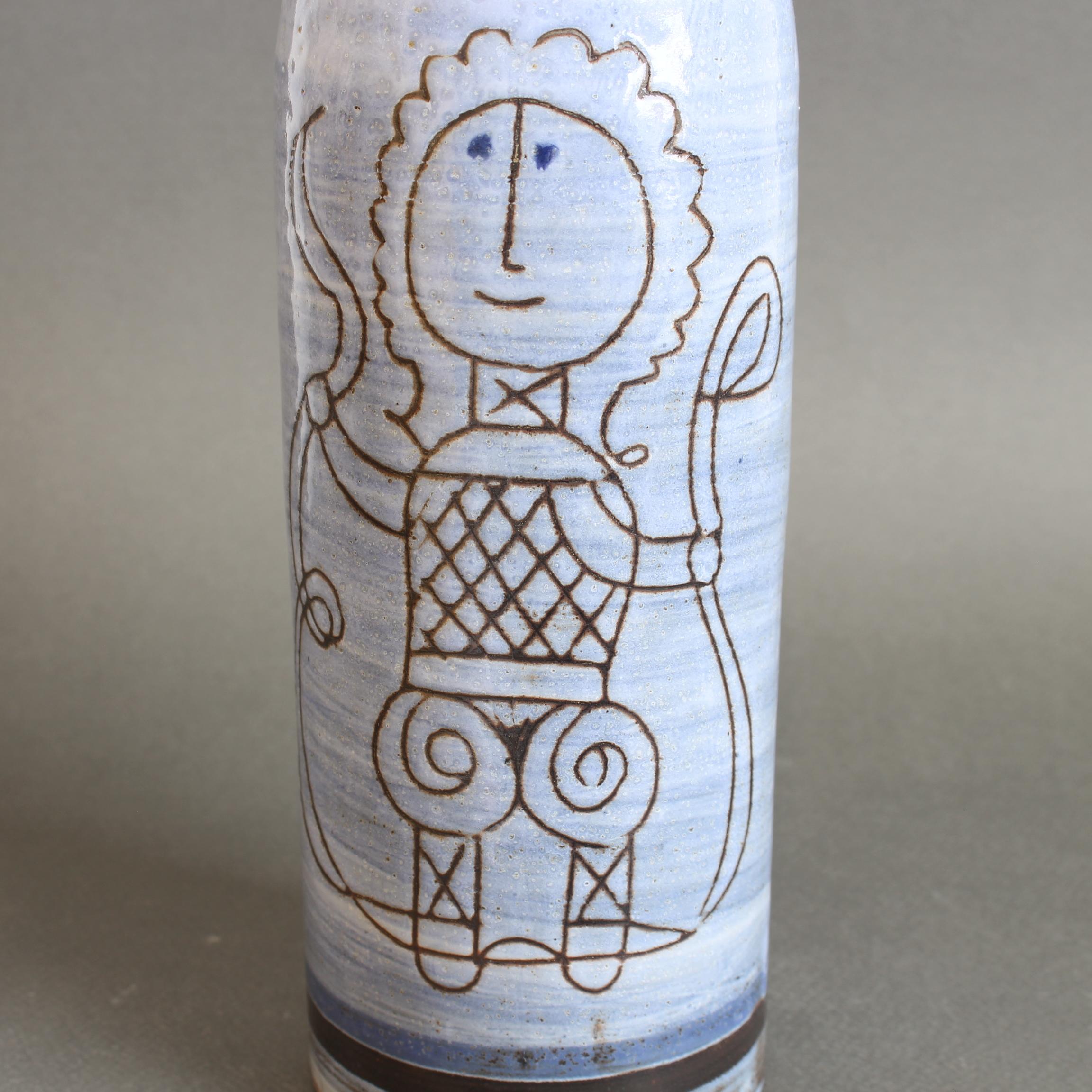 Céramique Vase en céramique français du milieu du siècle par Michel Barbier (circa 1960) en vente