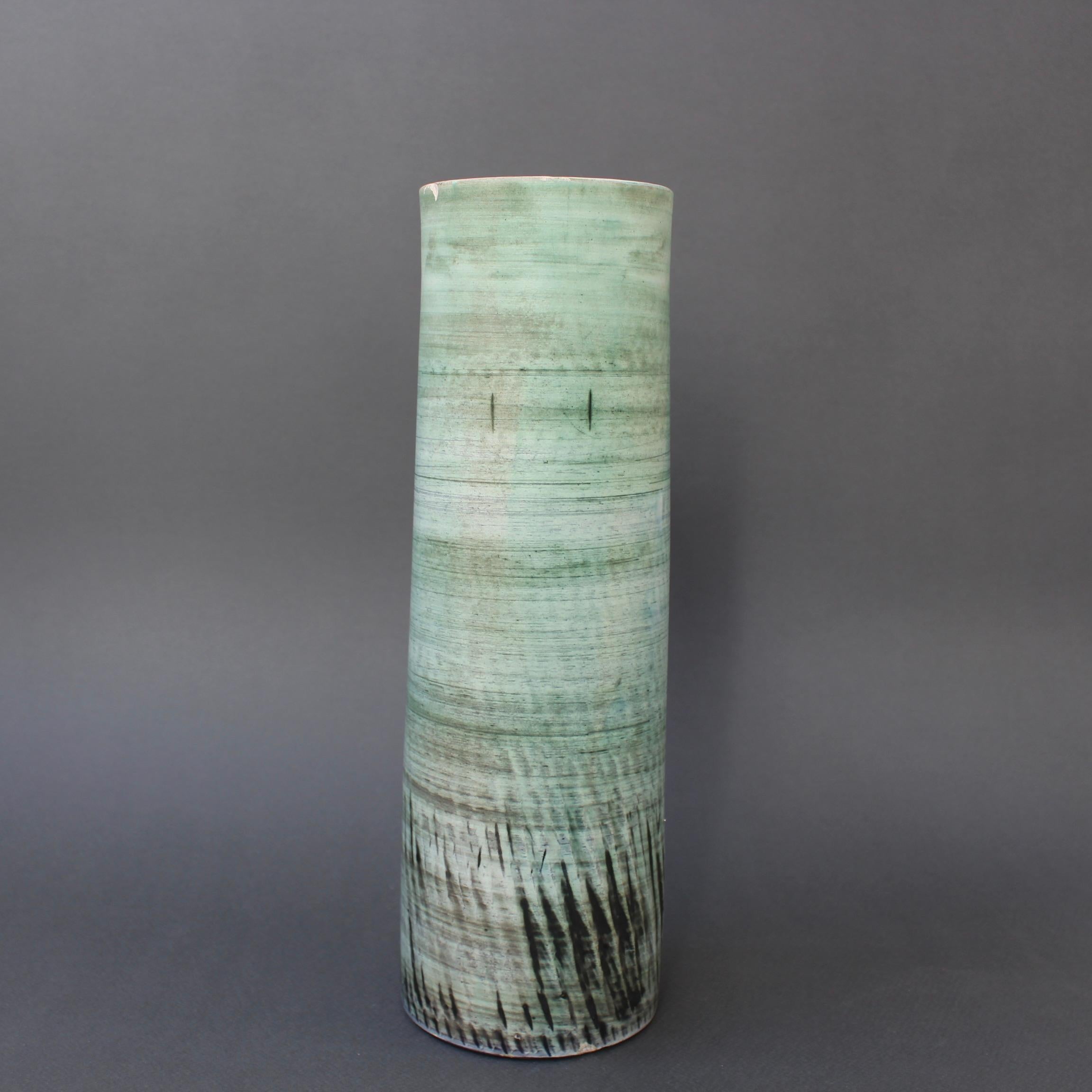 Mid-20th Century Mid-Century French Ceramic Vase by Tapis Vert, circa 1960s
