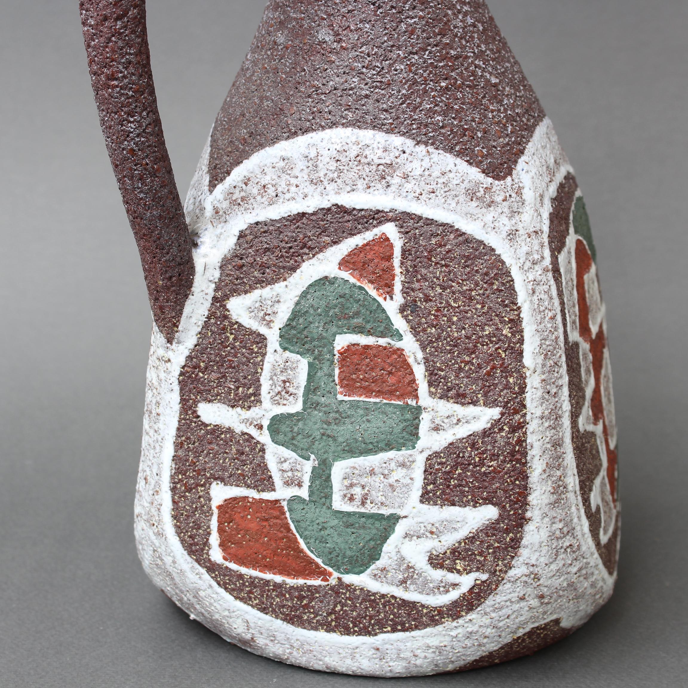 Mid-Century French Ceramic Vase / Pitcher by Accolay 'circa 1960s' For Sale 4