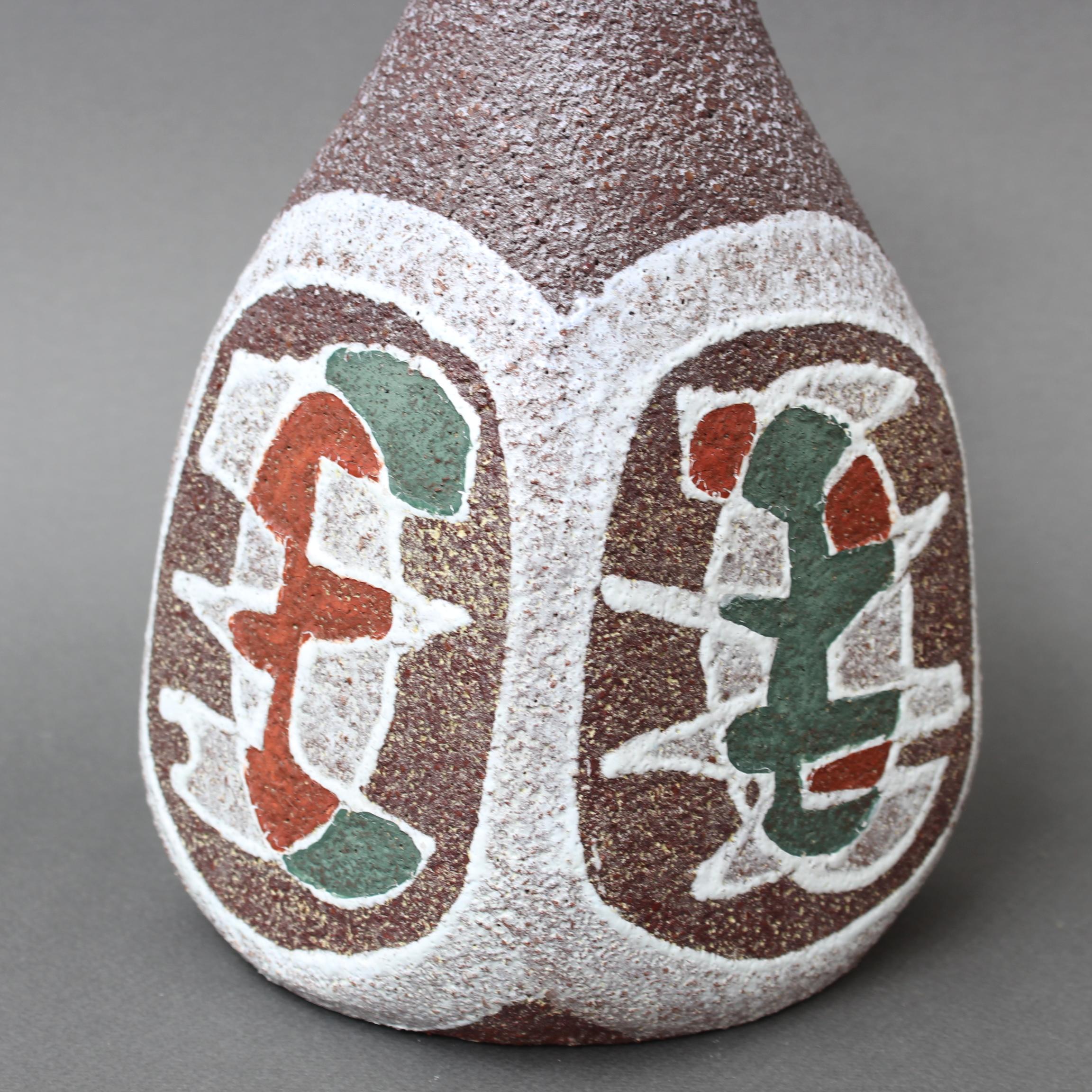 Vase/pichet en céramique française du milieu du siècle dernier par Accolay (vers les années 1960) en vente 1