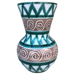 Vintage Mid-Century French Ceramic Vase Robert Picault Vallauris