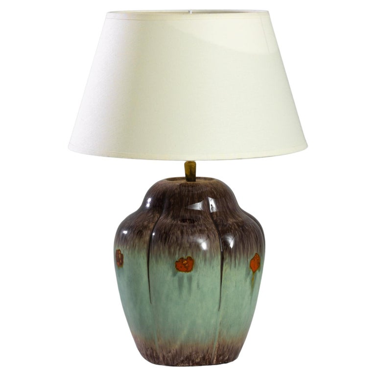 MidCentury French Ceramic Vase Table Lamp at 1stDibs