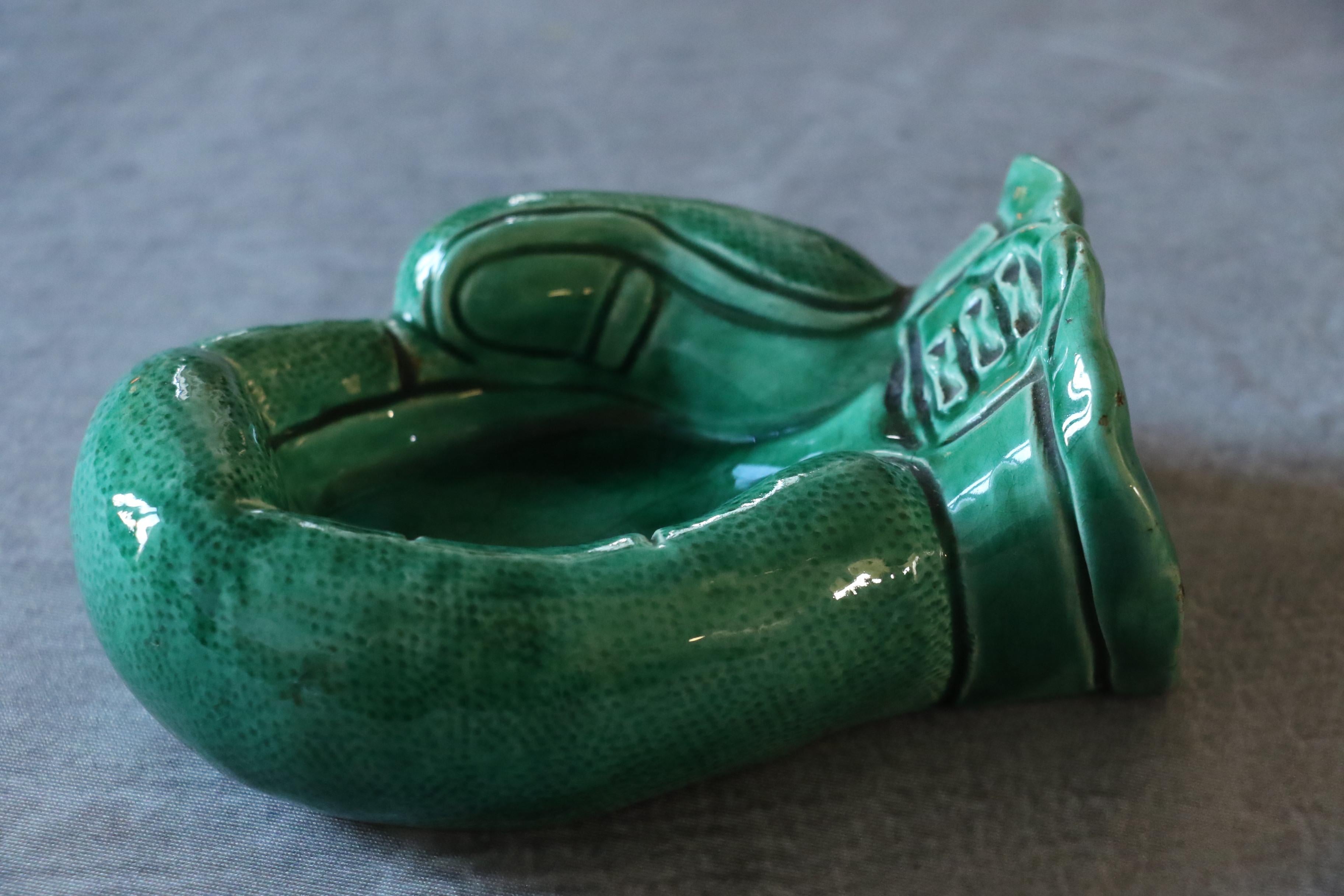 Vide-Poche français du milieu du siècle dernier par Terre de Feu Porcelaine de Paris Bon état - En vente à Camblanes et Meynac, FR