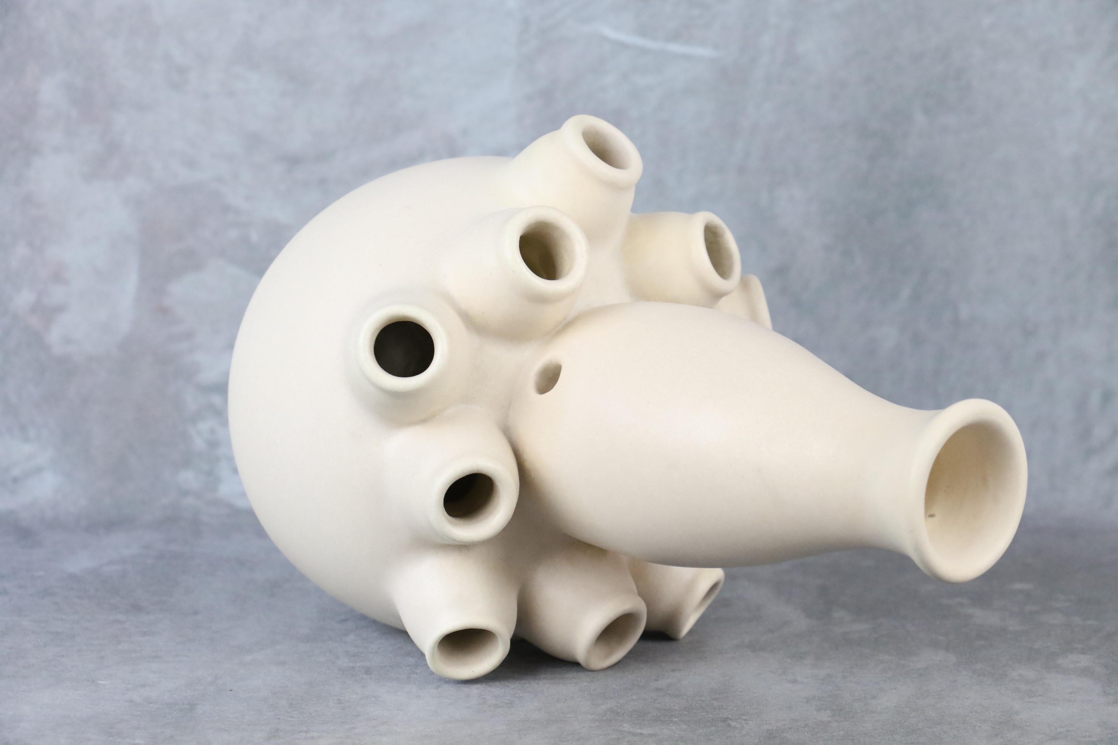 20th Century Mid-Century French Ceramic zoomorphic vase by Louis Giraud, Vallauris, 1950s For Sale