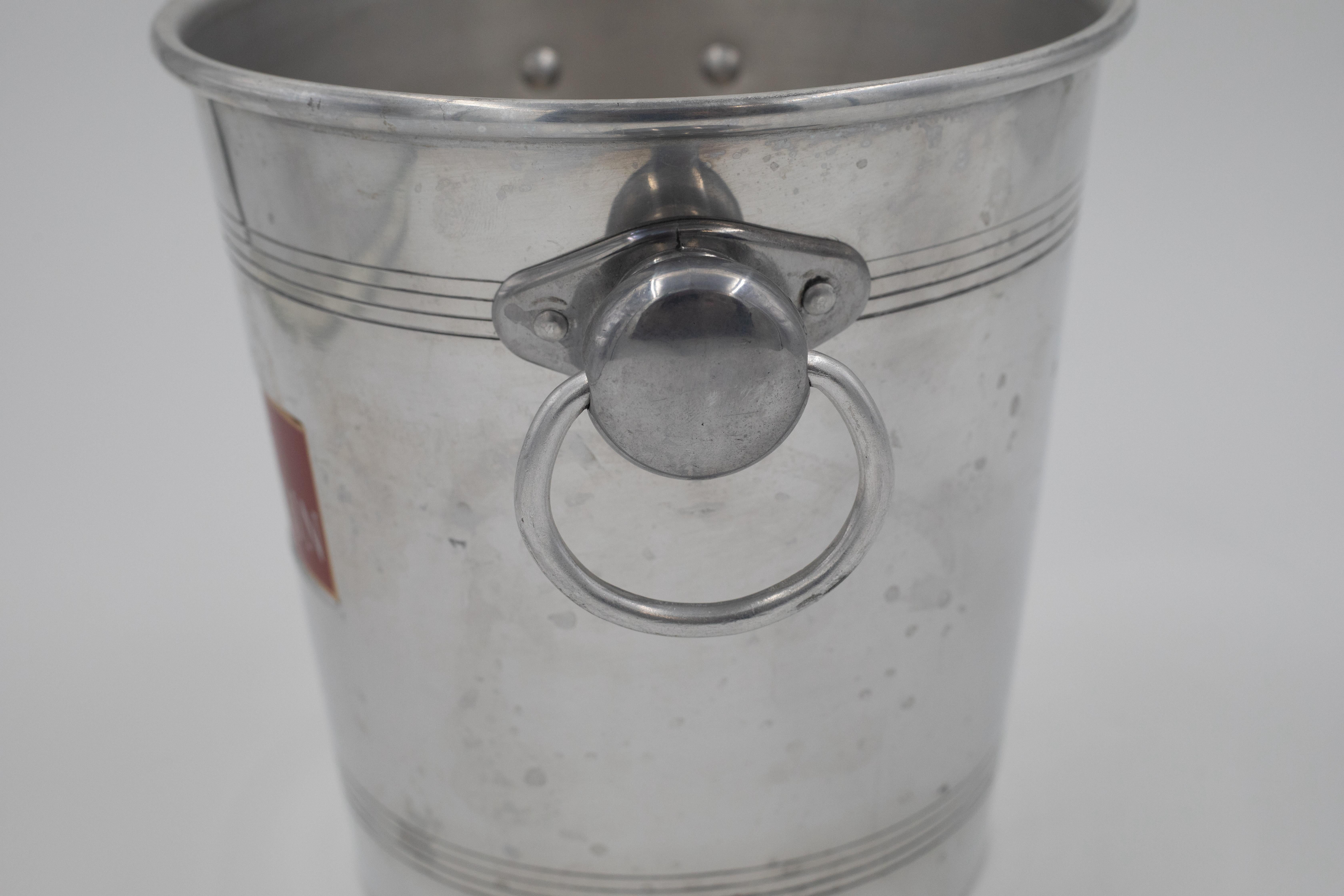 Französischer Champagnerkübel aus der Jahrhundertmitte - H. Germain (Aluminium) im Angebot