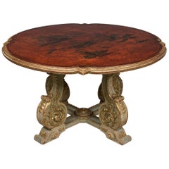 Französischer Chinoiserie-Tisch Guridon oder Mitteltisch aus der Mitte des Jahrhunderts