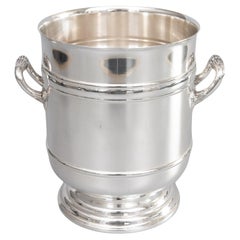 Mid-Century French Christofle Silver Plate Champagne Ice Bucket Wine Cooler