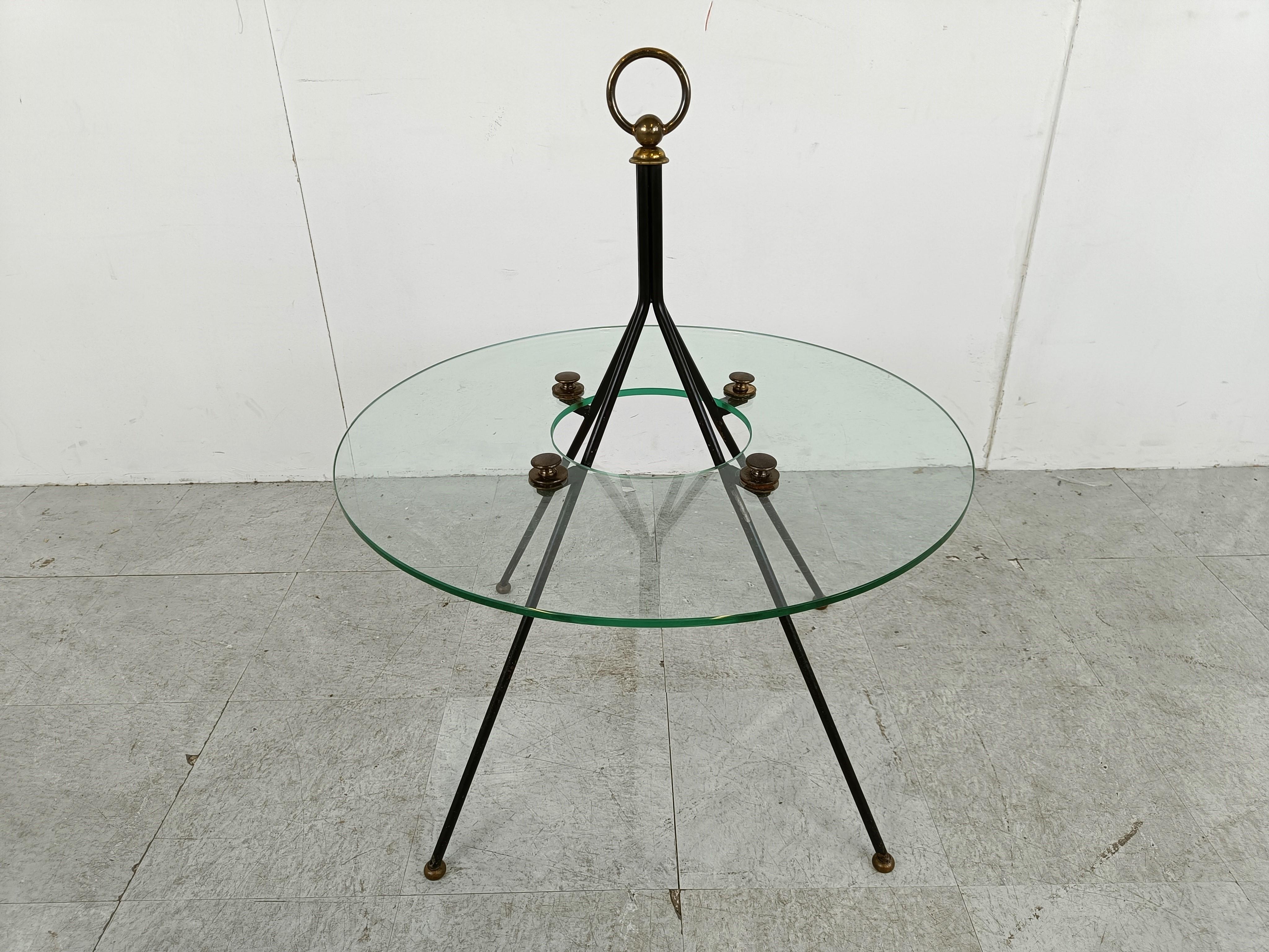 Mid-Century Modern Mid-Century French Coffee Table by Claude Delor, 1950s For Sale