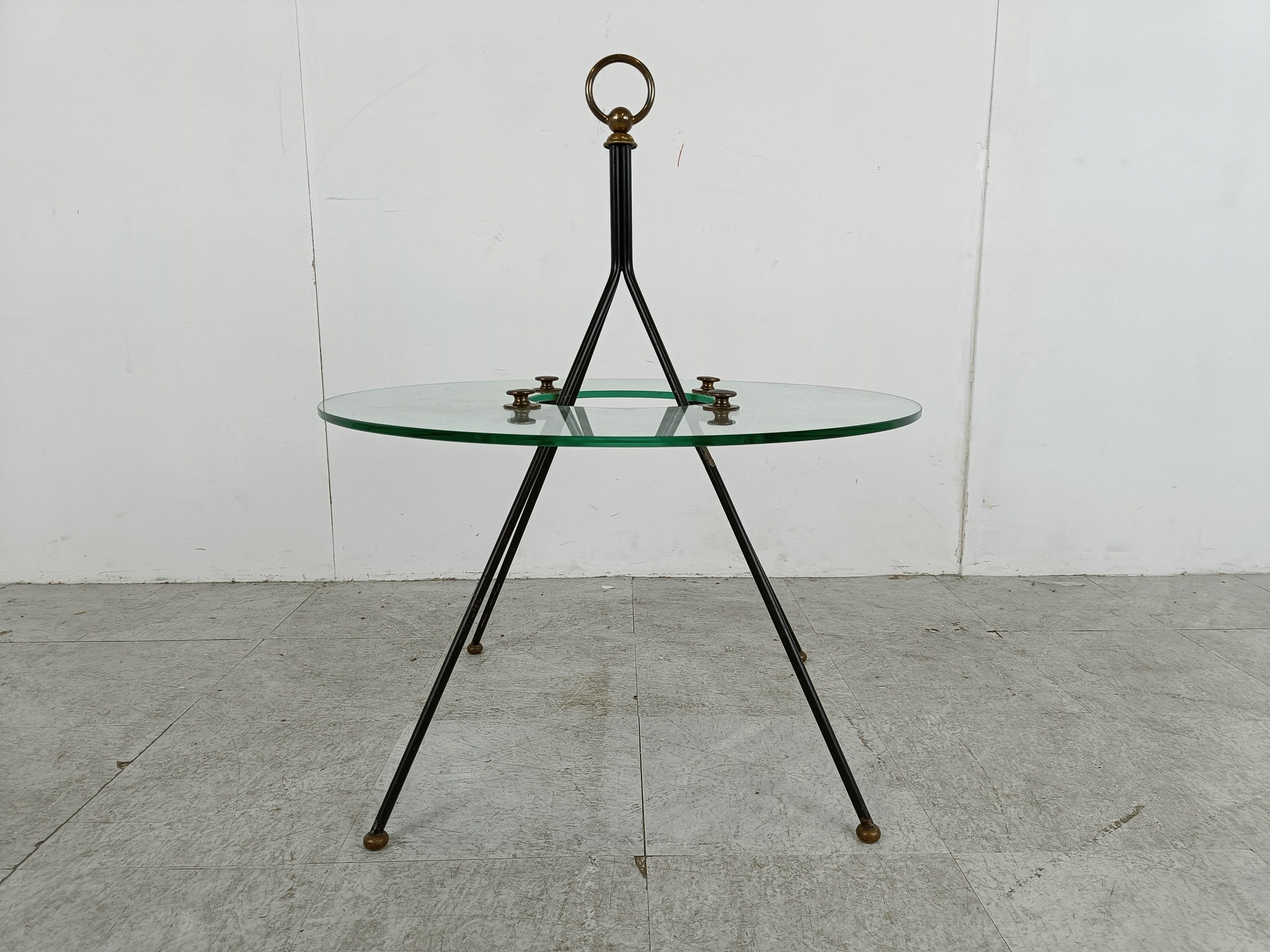 Mid-Century French Coffee Table by Claude Delor, 1950s In Good Condition For Sale In HEVERLEE, BE