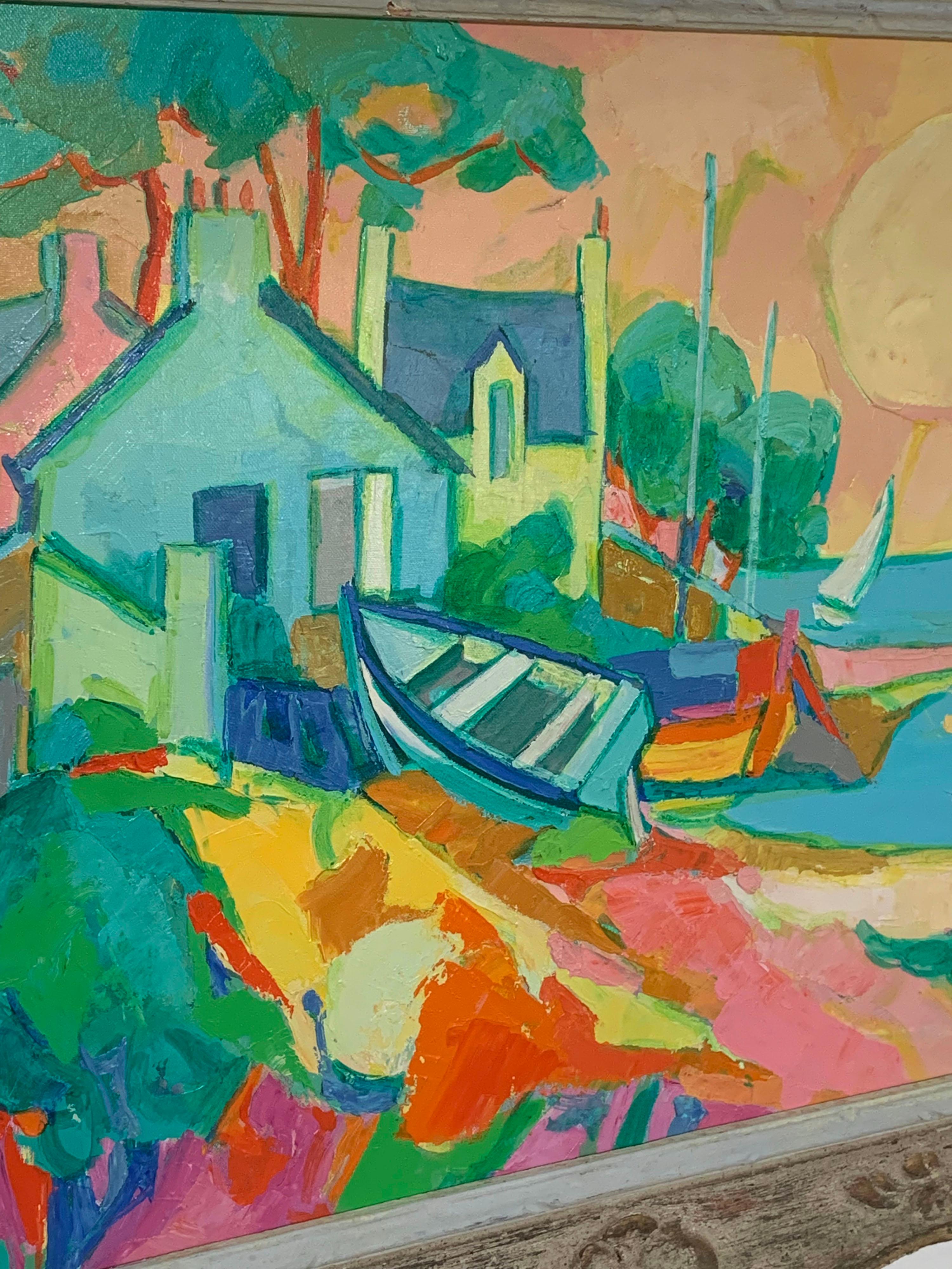 Mid-Century French Cote D'Azur Landscape by Raymond Solari at 1stDibs ...