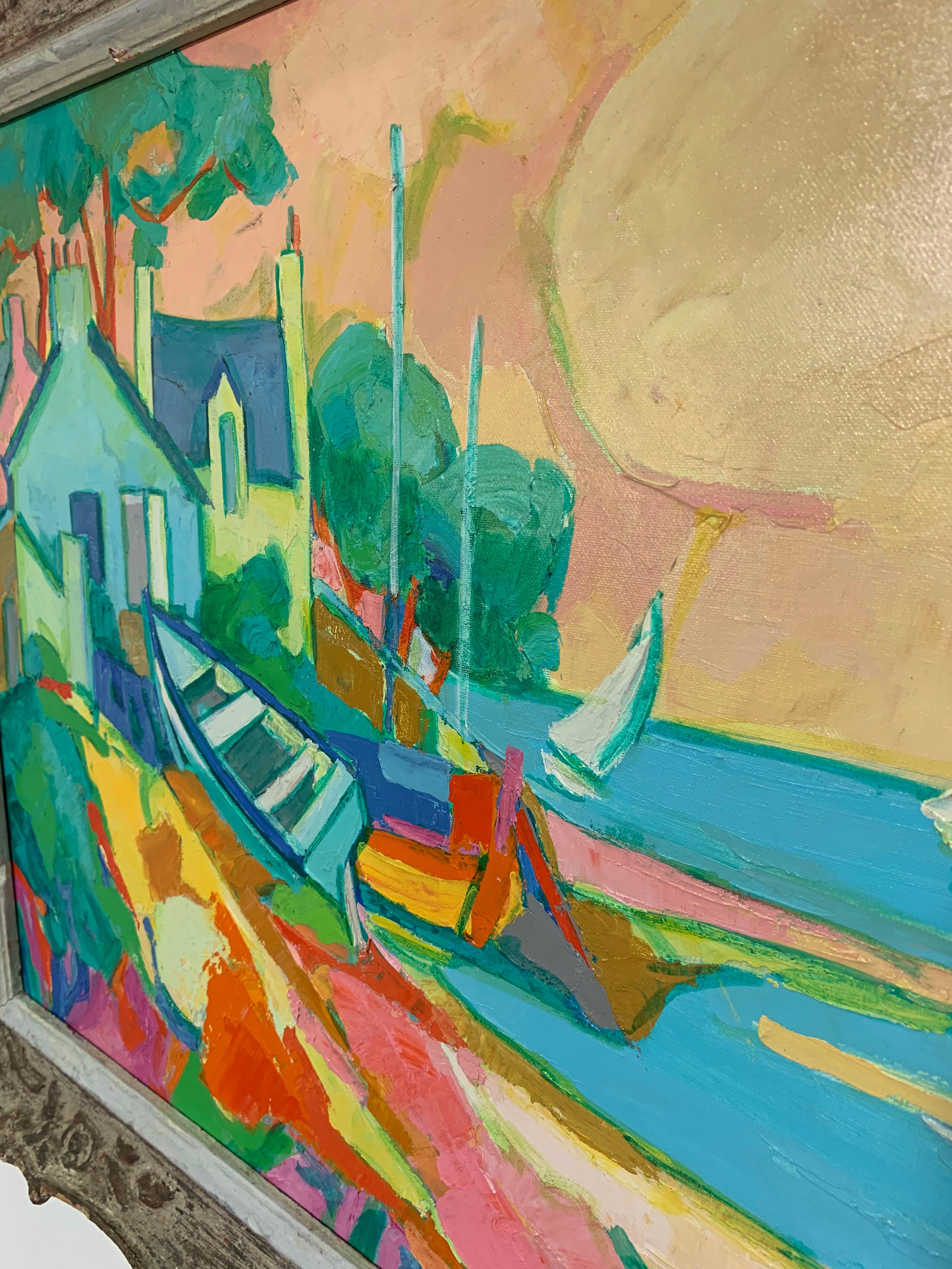 Mid-Century French Cote D'Azur Landscape by Raymond Solari at 1stDibs ...