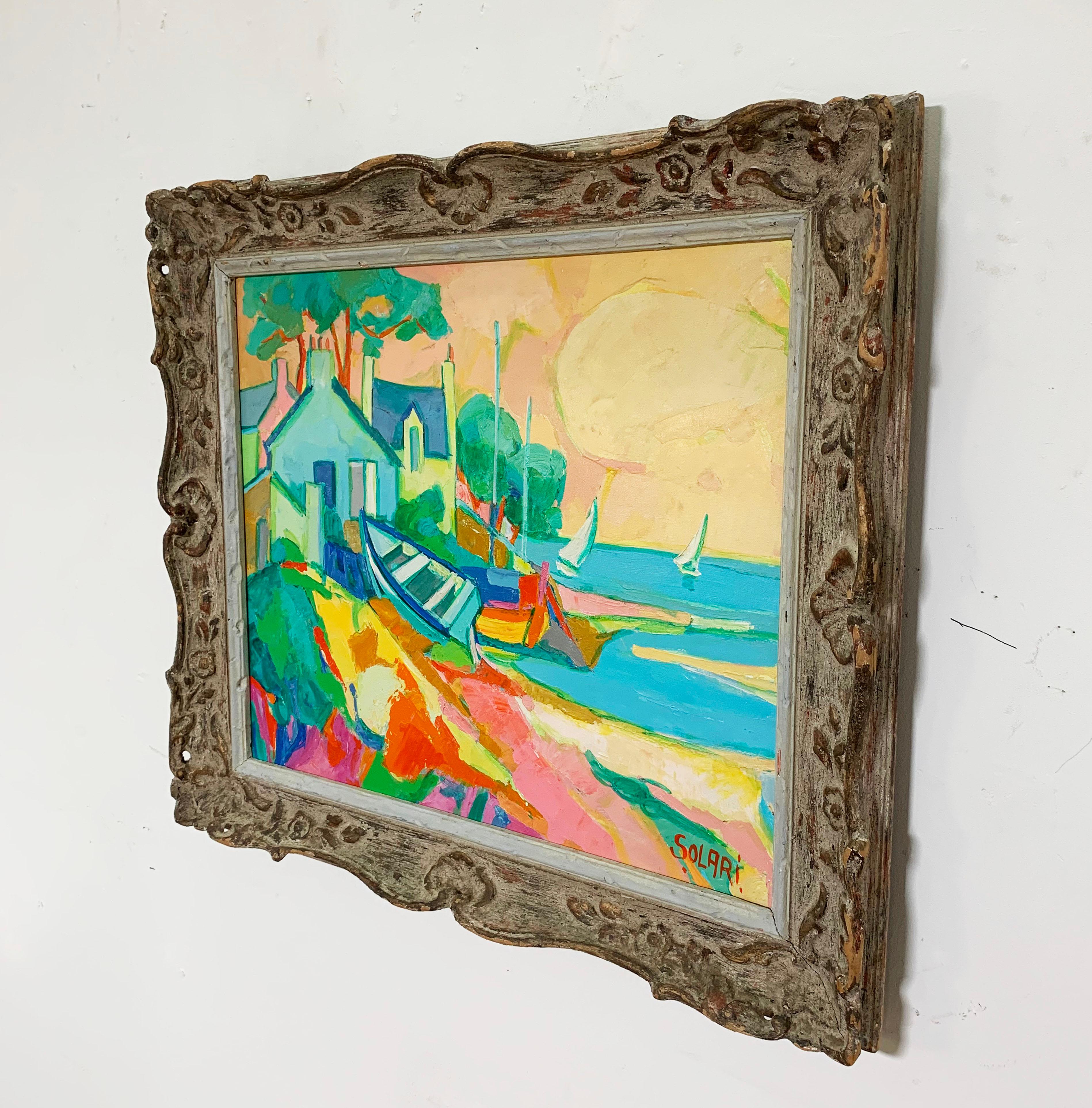 Mid-Century French Cote D'Azur Landscape by Raymond Solari at 1stDibs ...