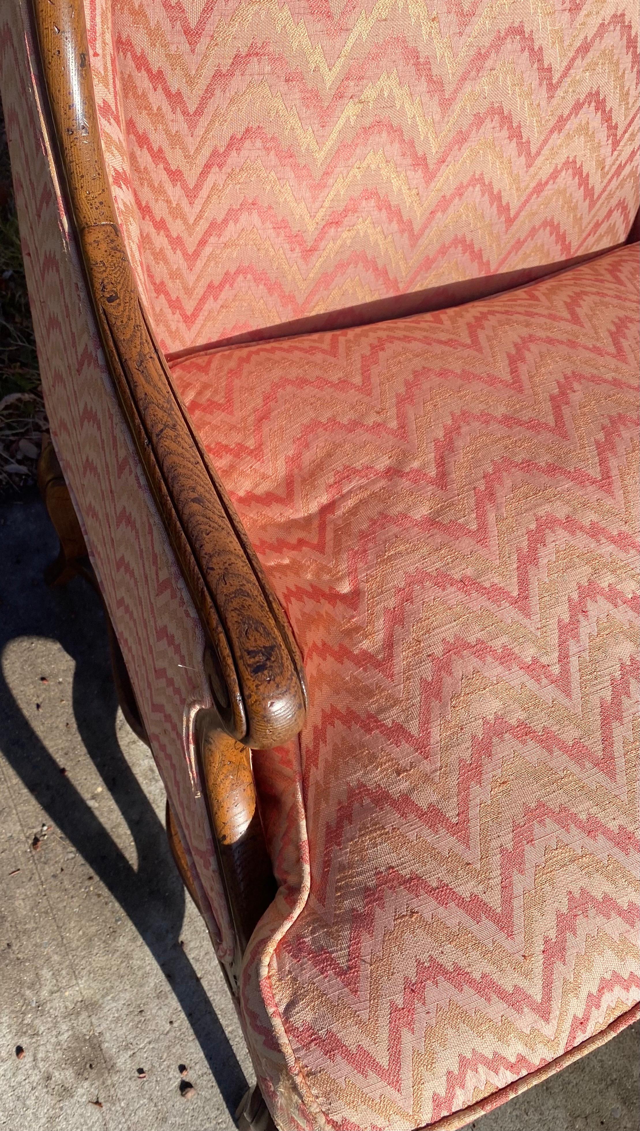 Mid-century French country inspired club chairs by Henredon 2