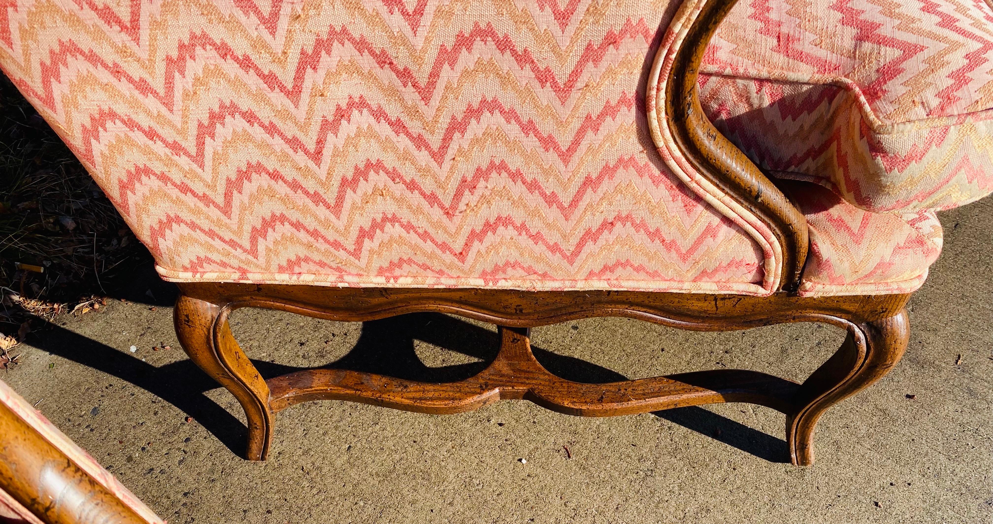 Mid-20th Century Mid-century French country inspired club chairs by Henredon
