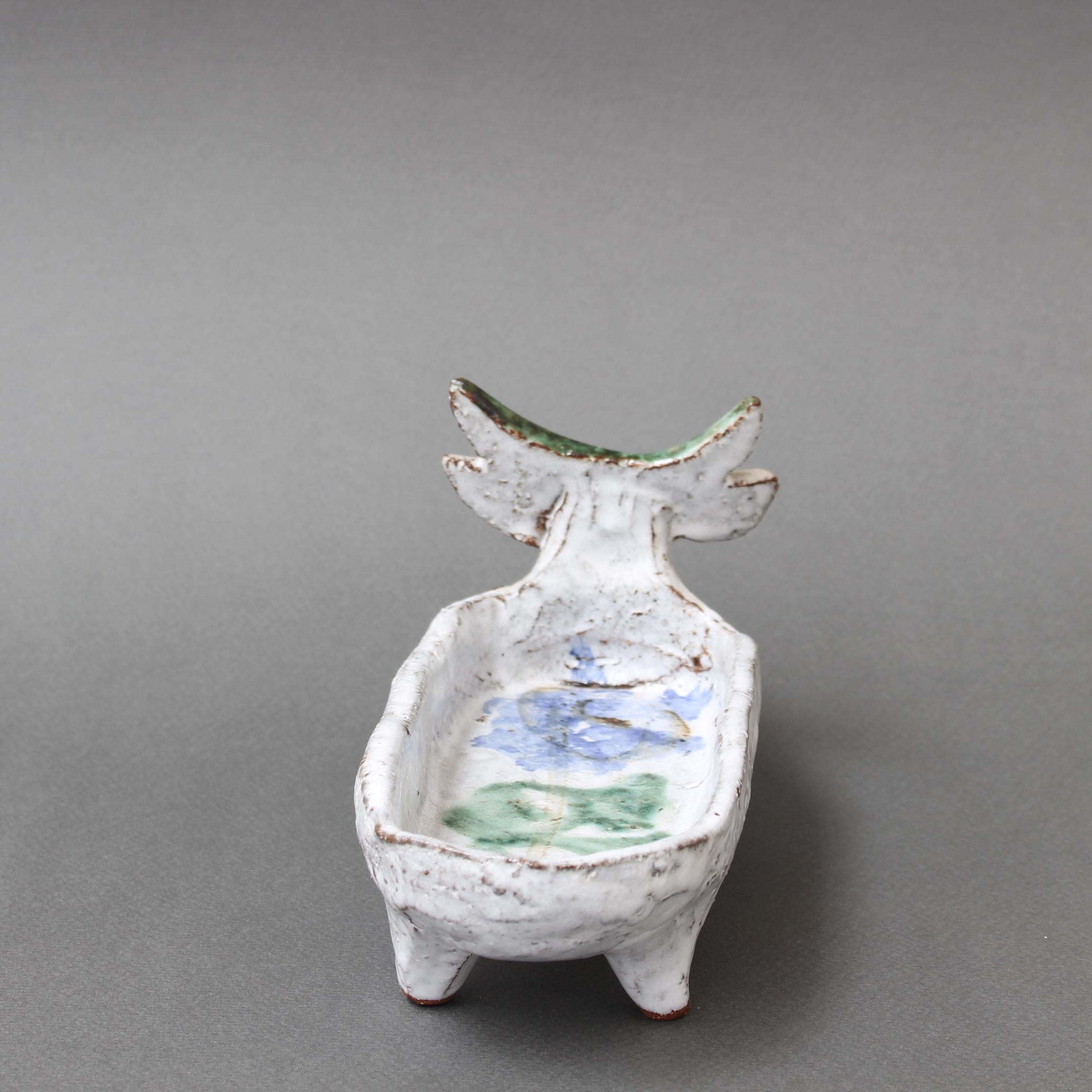 Metà XX secolo Bide-Poche di mucca francese di metà secolo di Albert Thiry (circa 1960) in vendita