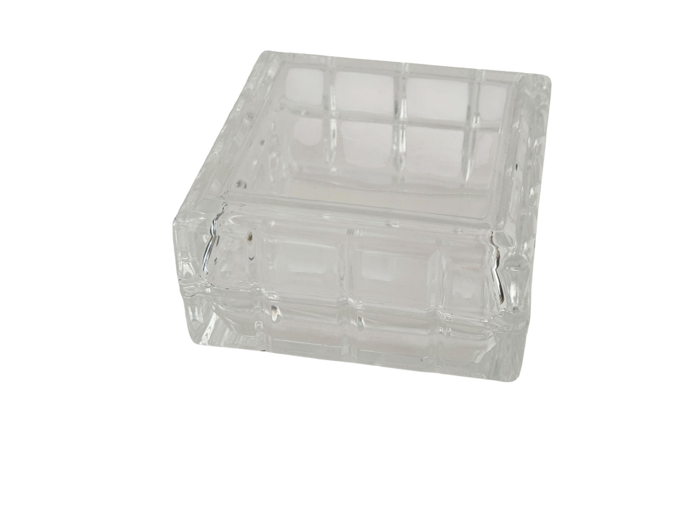 Late 20th Century Mid Century French Crystal Box