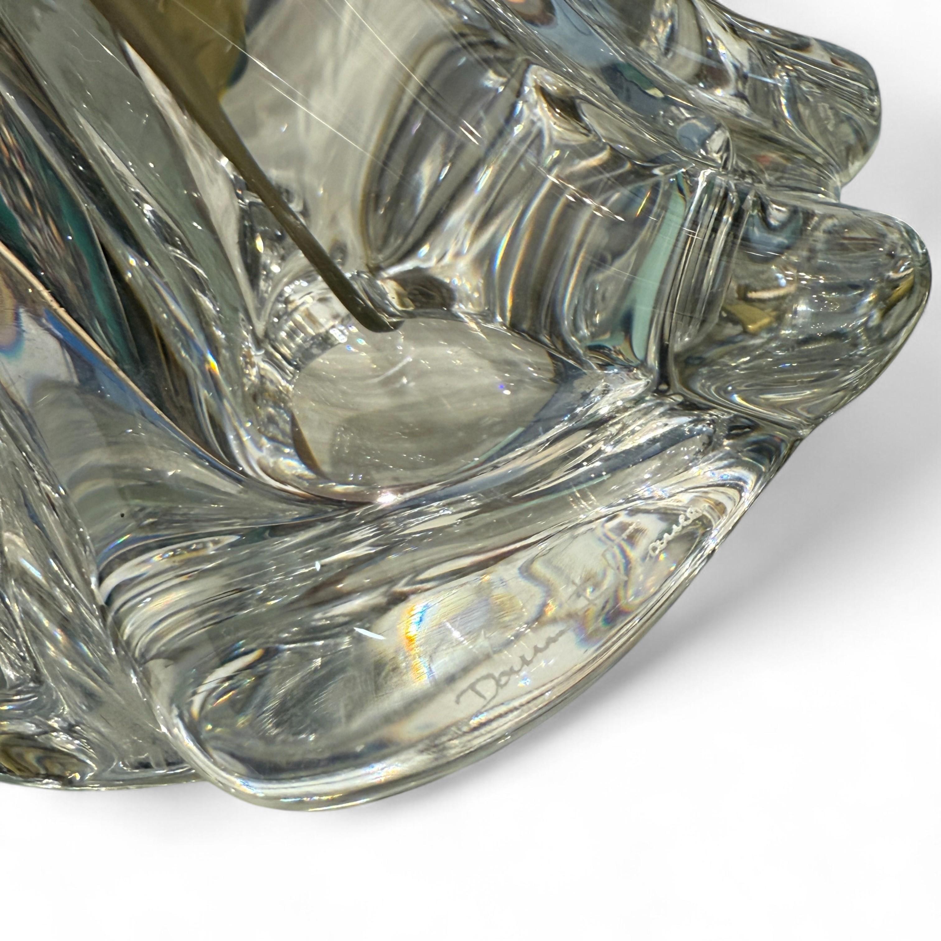 Mid-Century French Crystal Table Lamp from Daum, 20th Century For Sale 3