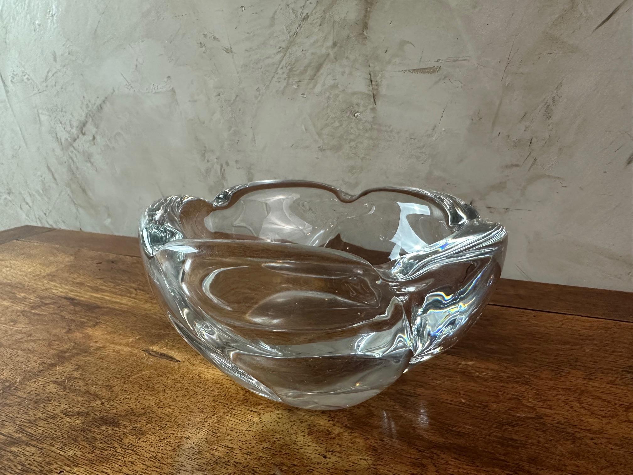 Mid-century French Daum Crystal Ashtray, 1950s For Sale 1