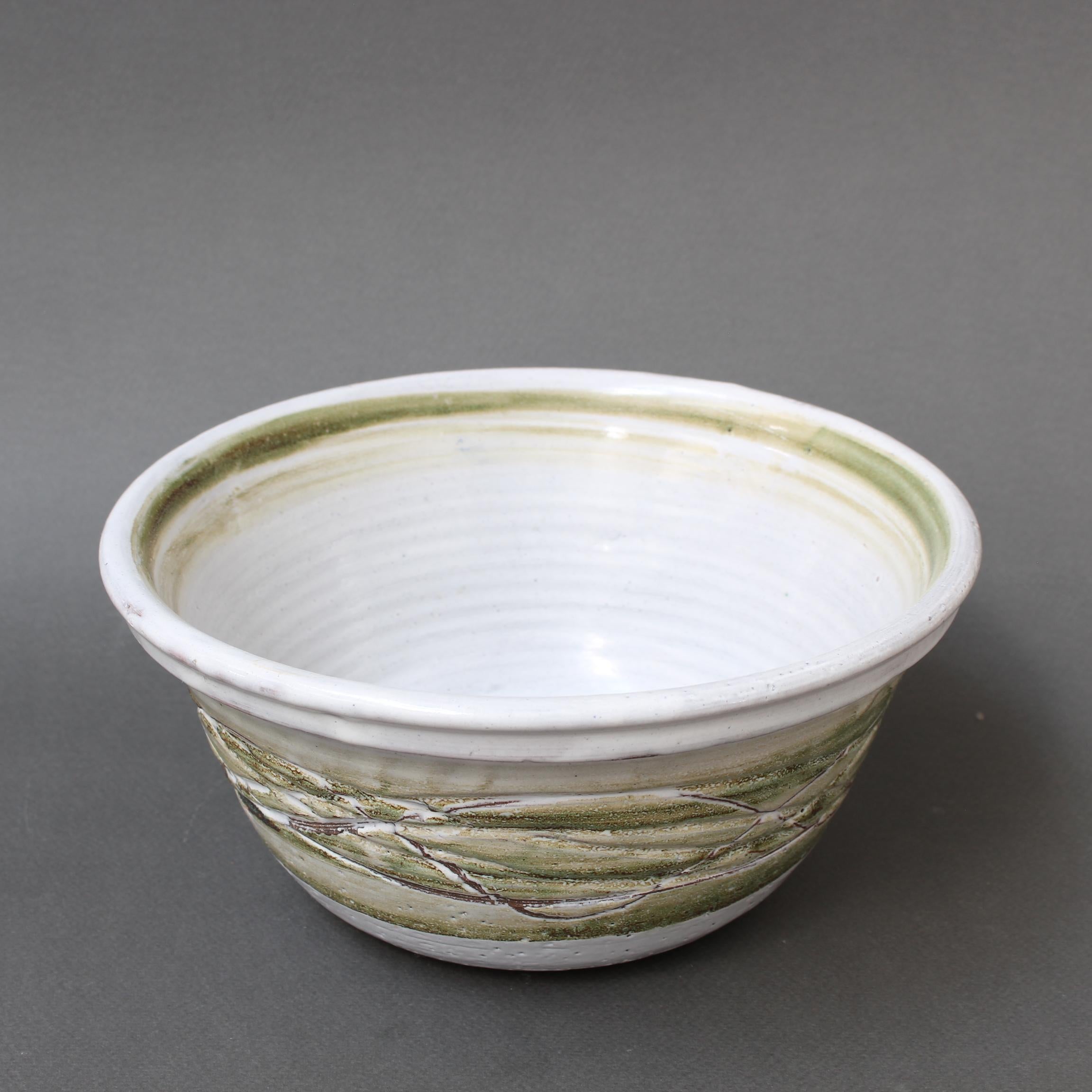Mid-Century French Decorative Ceramic Bowl by Albert Thiry (circa 1960s) For Sale 9