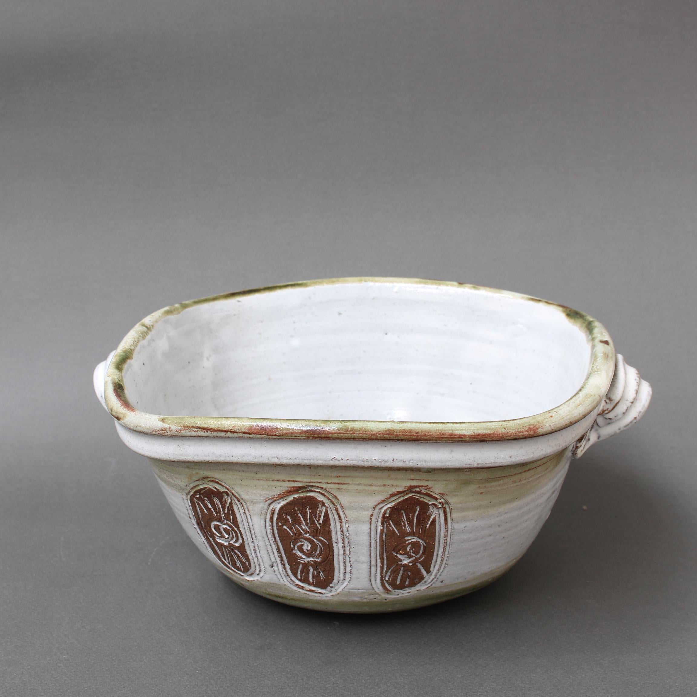 Mid-20th Century Mid-Century French Decorative Ceramic Bowl by Albert Thiry (circa 1960s) For Sale