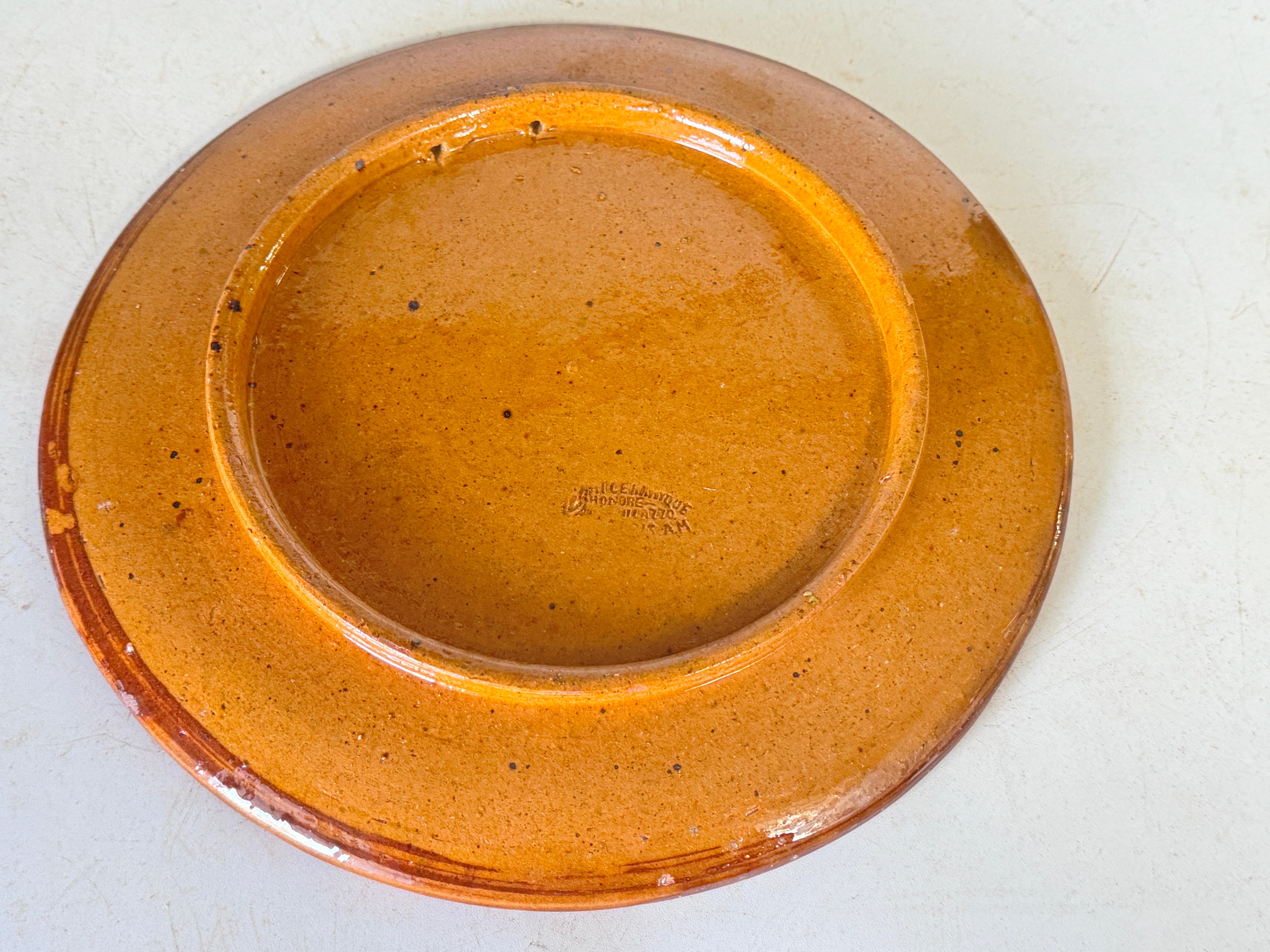 Mid-Century French Decorative Ceramic Dish Vide-Poche by Honoré Milazzo C. 1960s For Sale 5