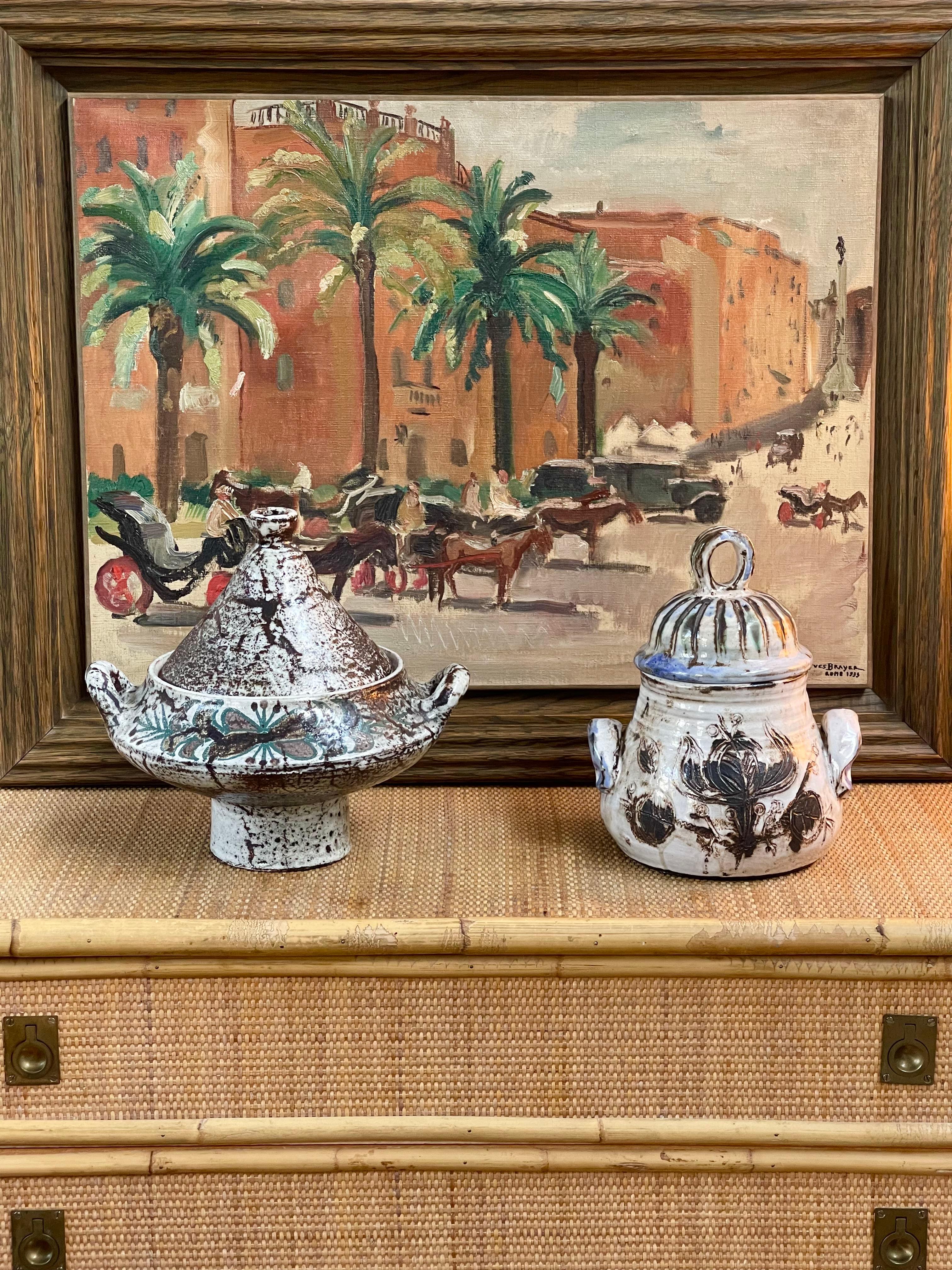 Vajilla de barro decorativa francesa de mediados de siglo de Albert Thiry en venta 8