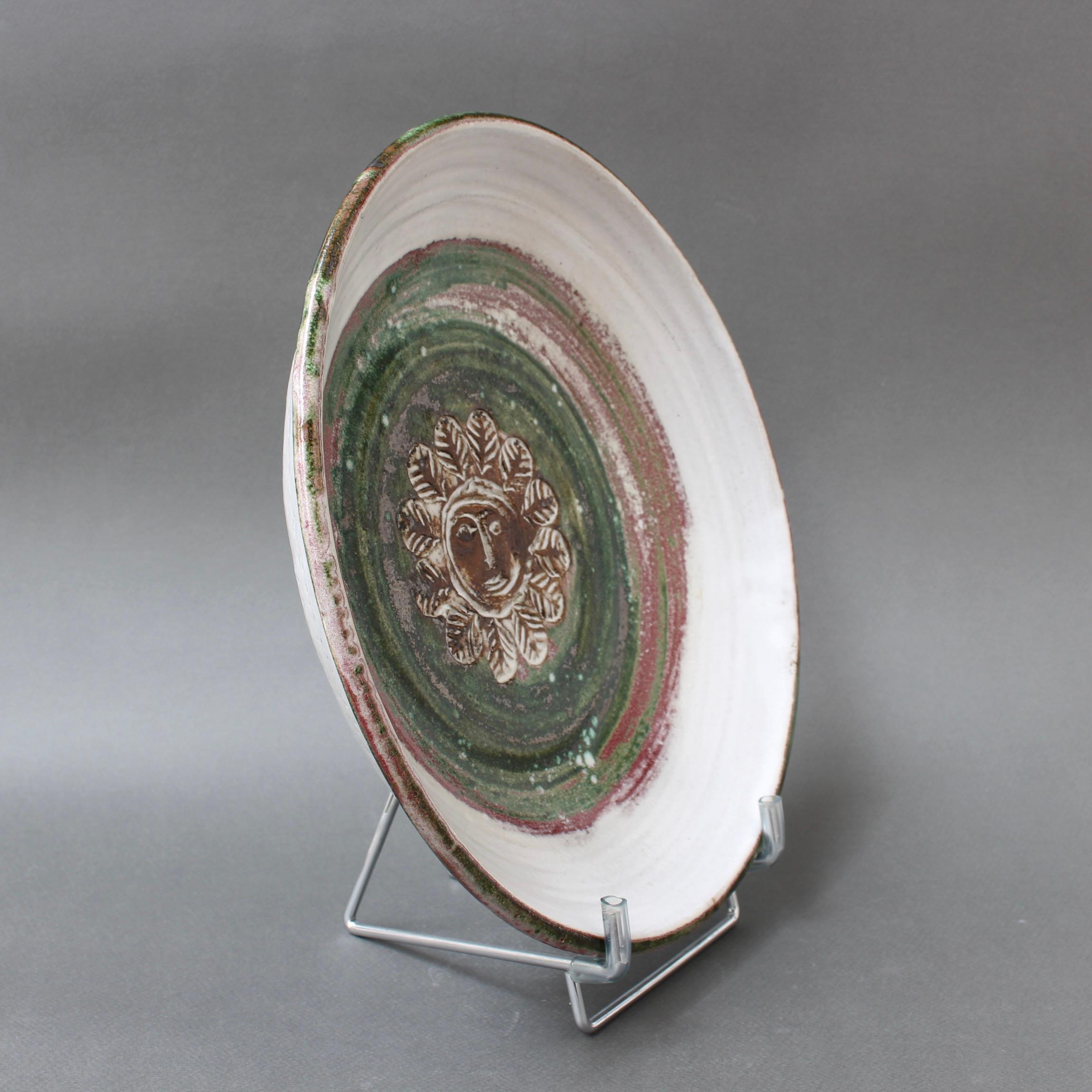 Mid-Century Modern Mid-Century French Decorative Platter by Albert Thiry (circa 1960s) For Sale