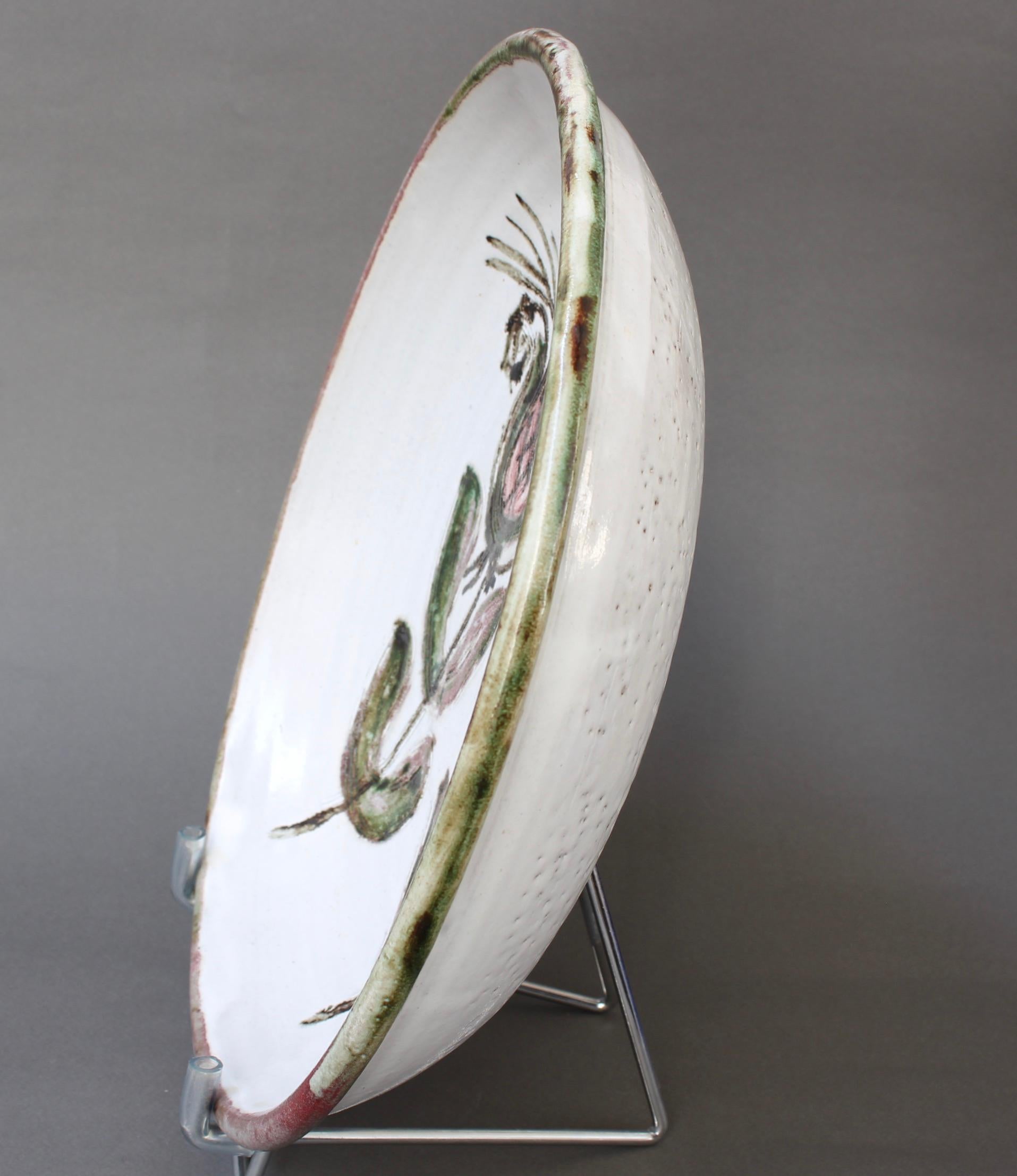 Mid-20th Century Mid-Century French Decorative Platter by Albert Thiry 'circa 1960s' For Sale