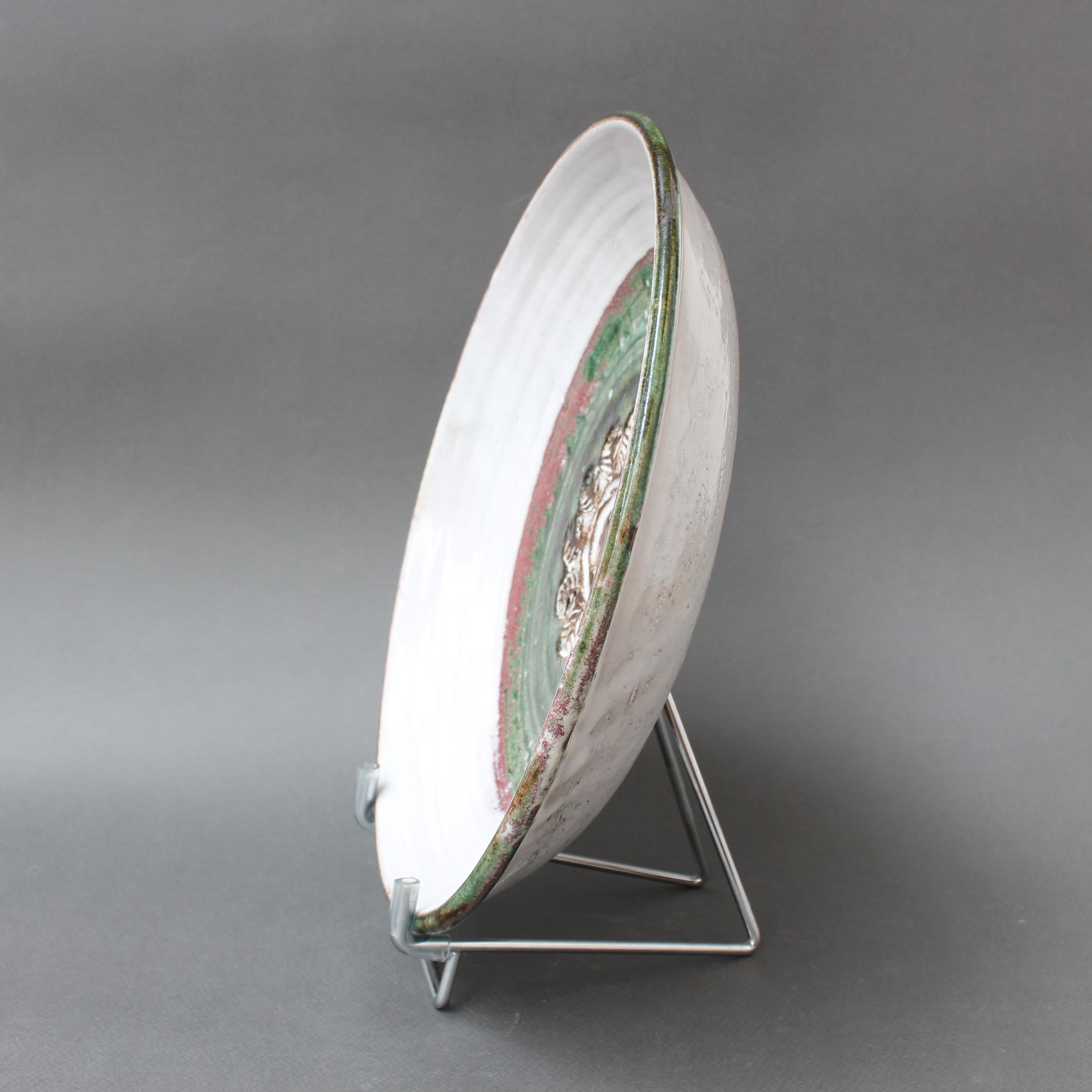 Mid-Century French Decorative Platter by Albert Thiry (circa 1960s) In Good Condition For Sale In London, GB