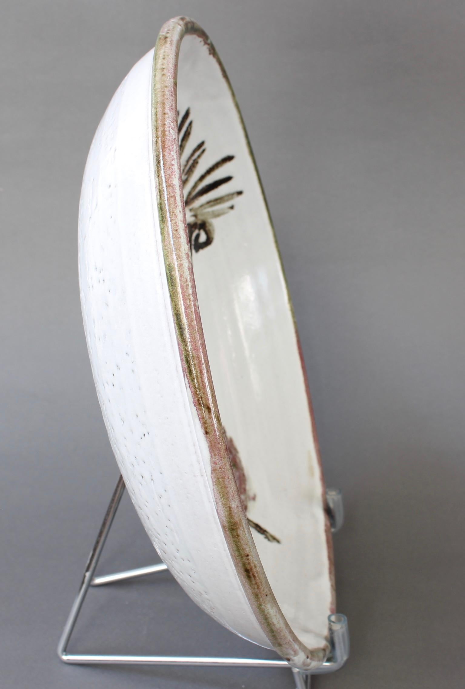 Mid-Century French Decorative Platter by Albert Thiry 'circa 1960s' For Sale 3