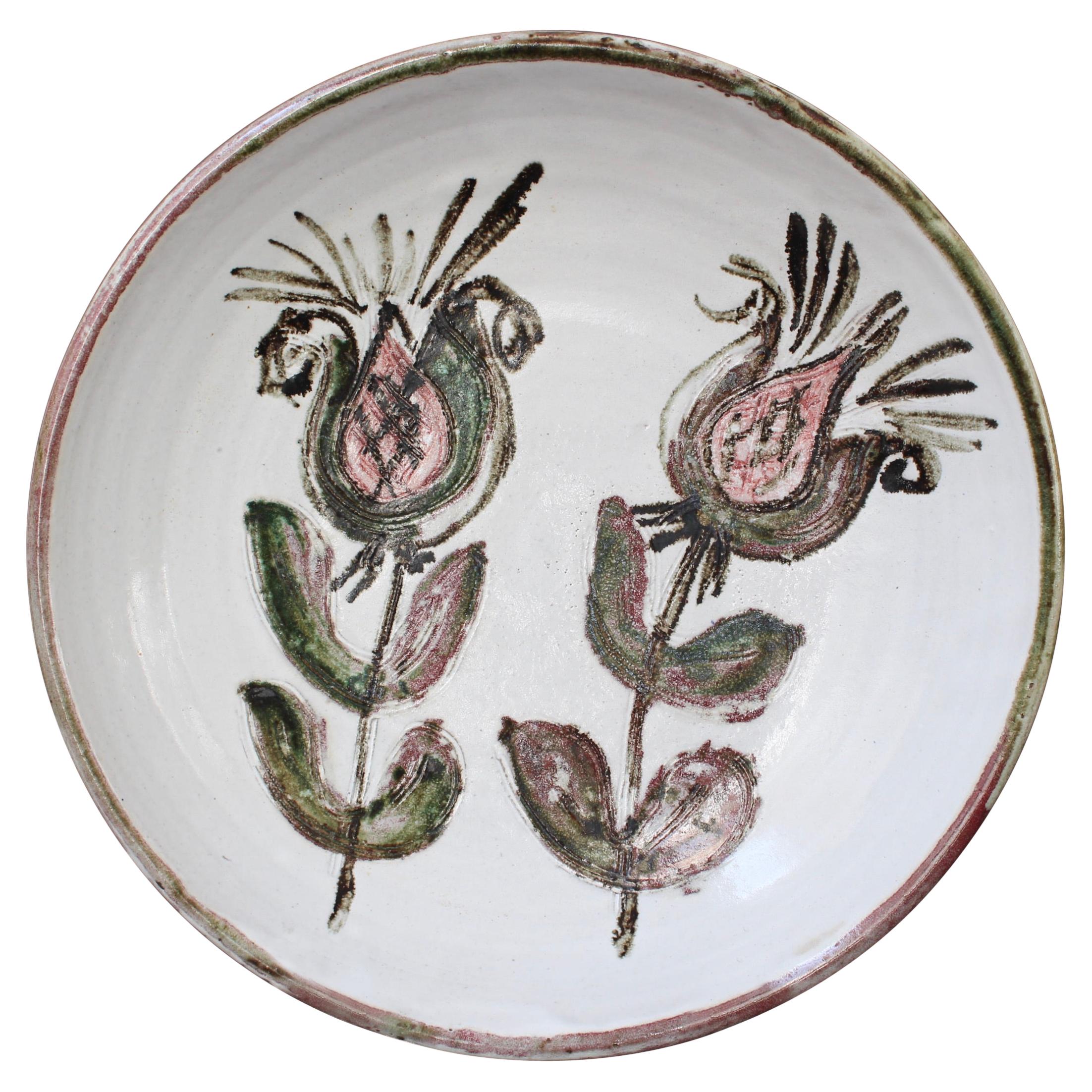 Mid-Century French Decorative Platter by Albert Thiry 'circa 1960s' For Sale
