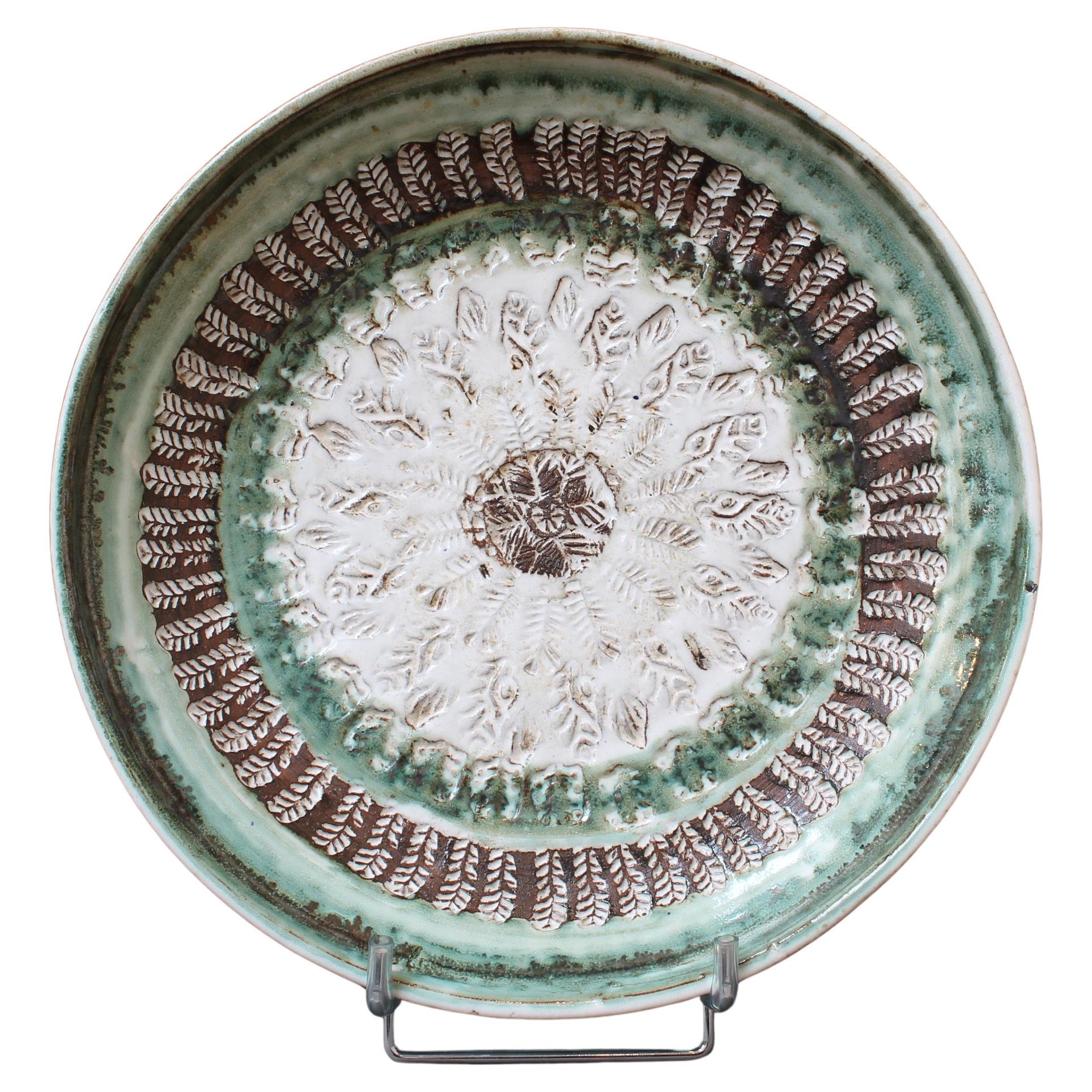 Mid-Century French Decorative Platter by Albert Thiry (circa 1970s) For Sale