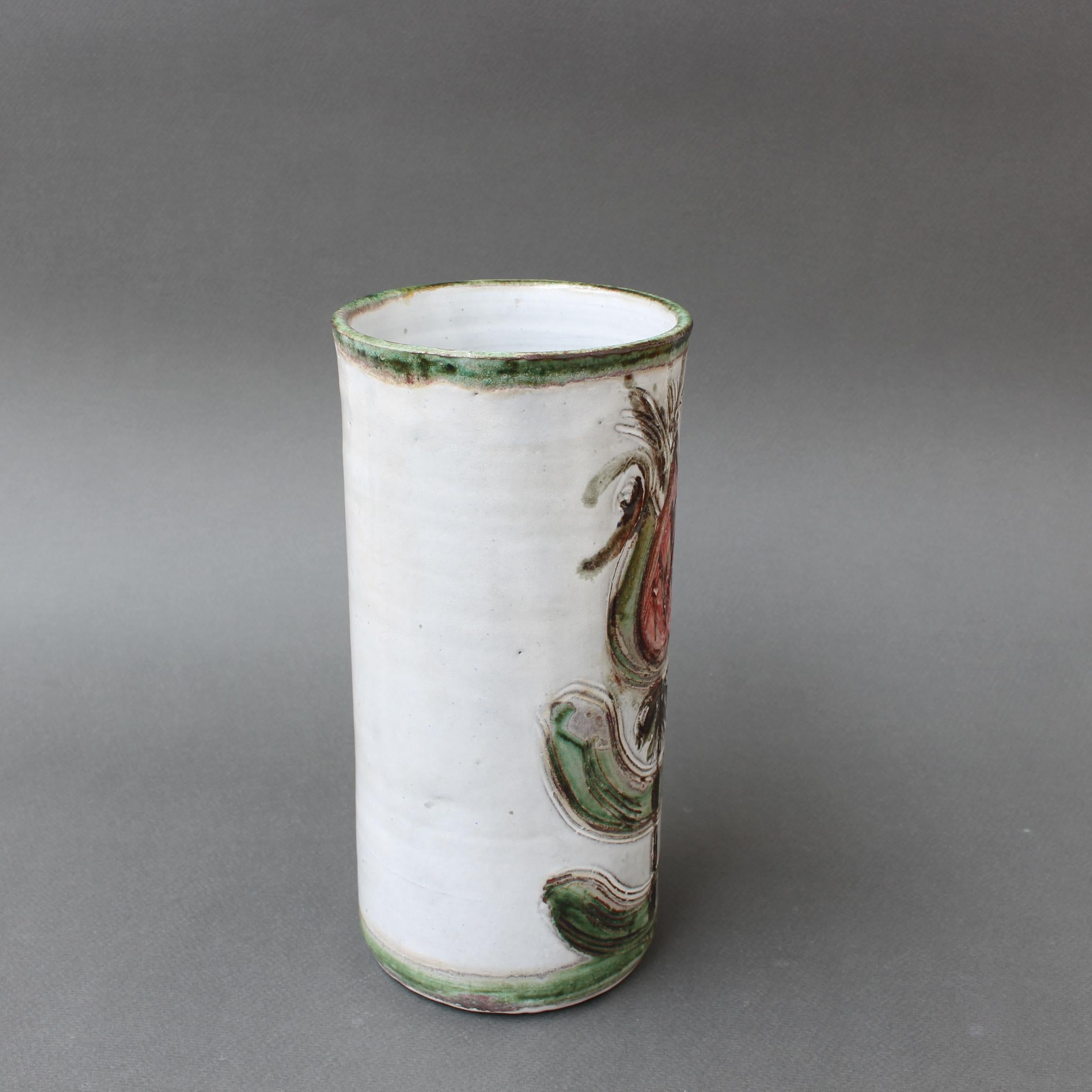 Mid-20th Century Mid-Century French Decorative Vase by Albert Thiry (circa 1960s) For Sale