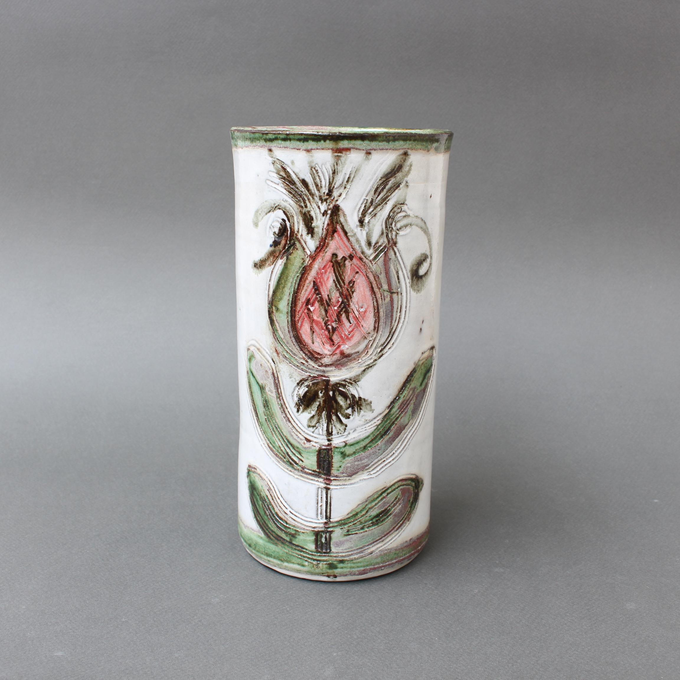 Milieu du XXe siècle Vase décoratif français du milieu du siècle dernier par Albert Thiry (vers les années 1960) en vente