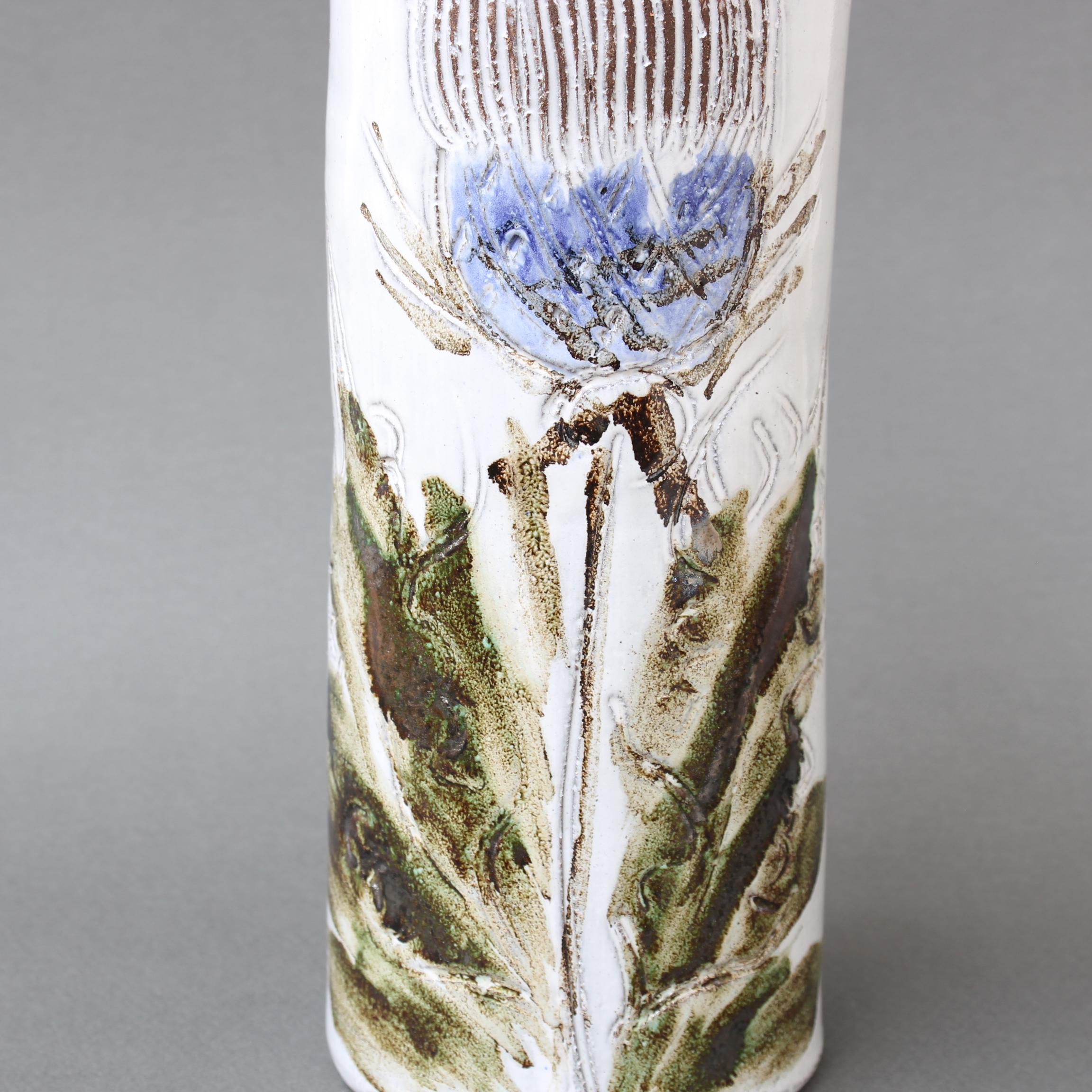 Ceramic Mid-Century French Decorative Vase by Albert Thiry (circa 1960s) For Sale