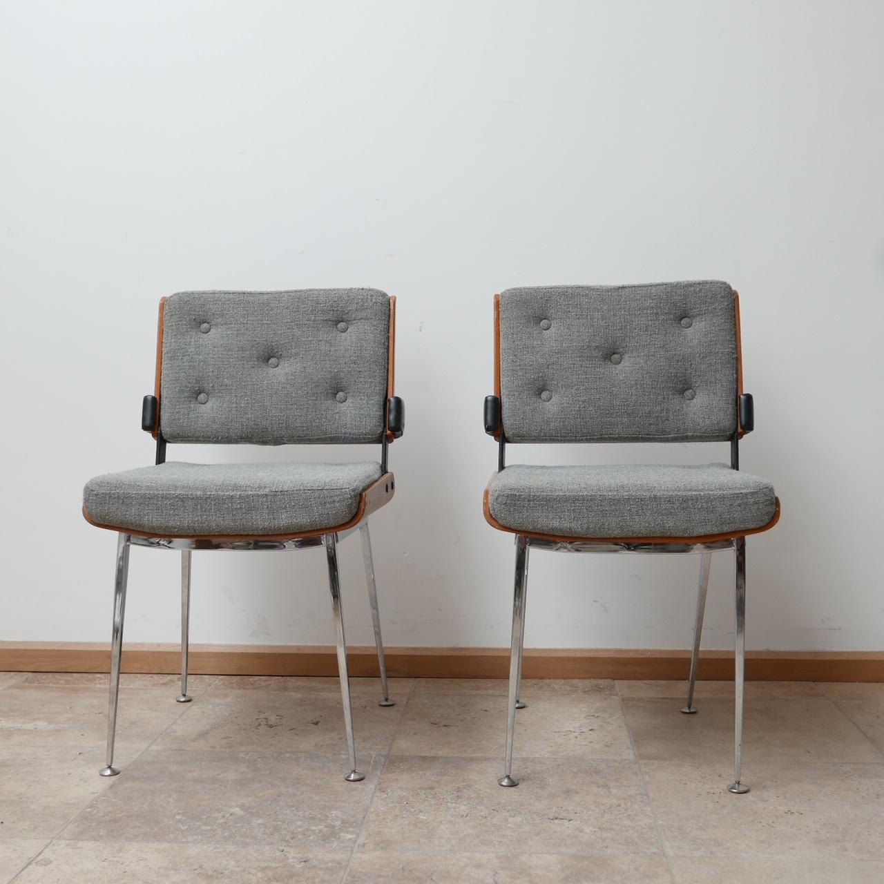 20th Century Mid-Century French Desk Chairs by Alain Richard '2'
