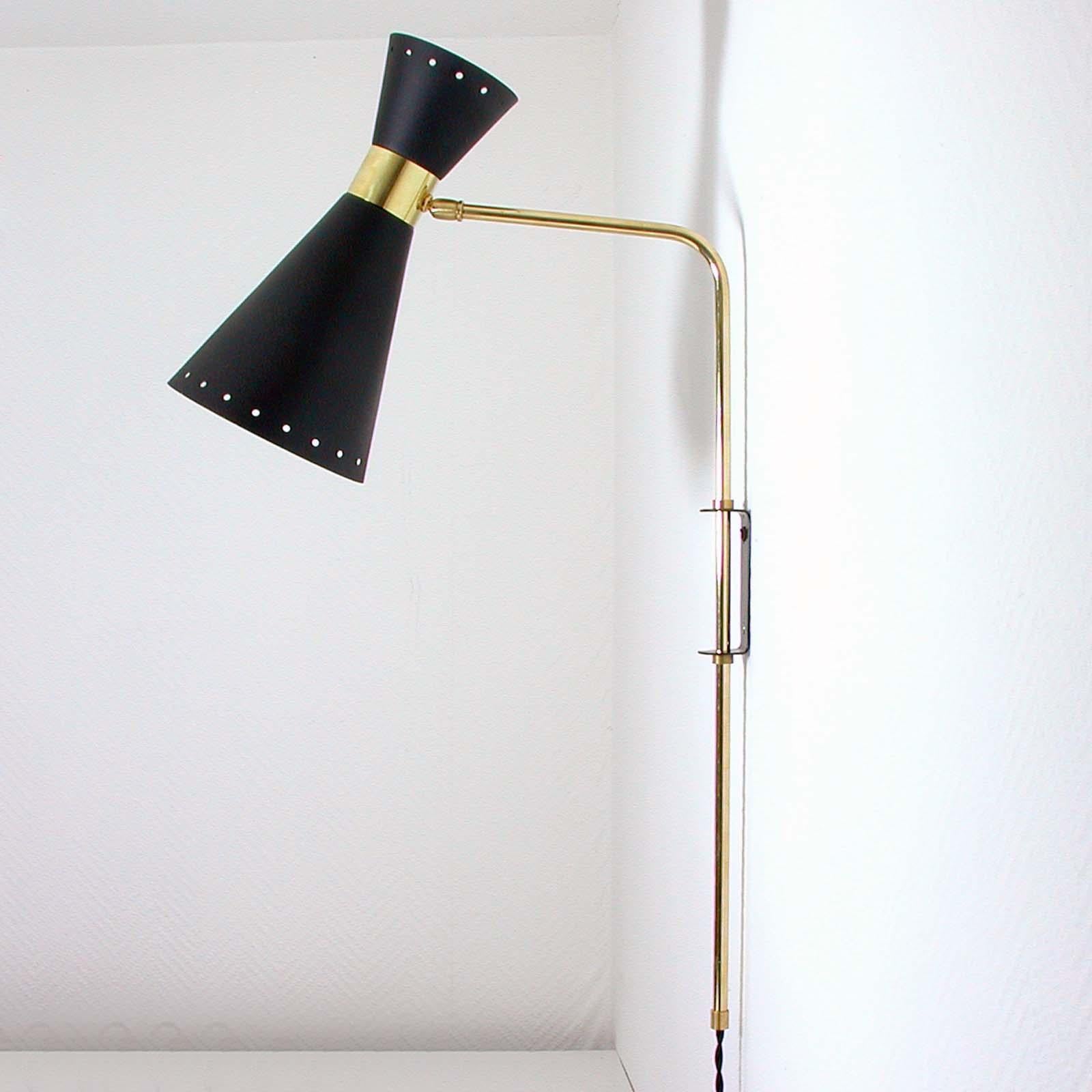 Midcentury French Diabolo Articulating Wall Lamp Sconce, 1950s For Sale 1