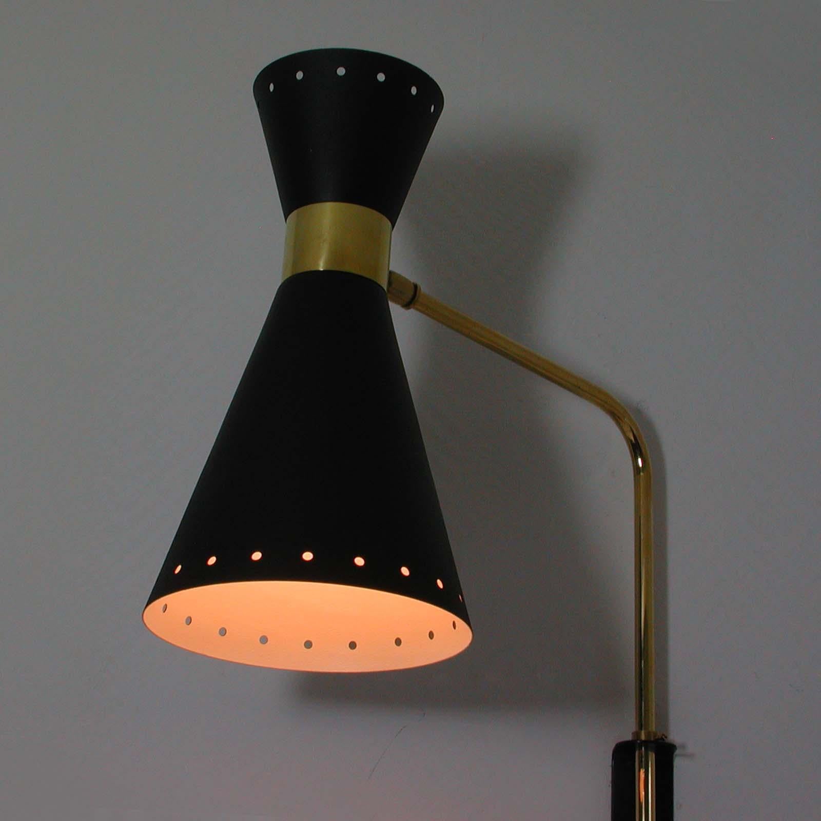 Midcentury French Diabolo Articulating Wall Lamp Sconce, 1950s For Sale 5