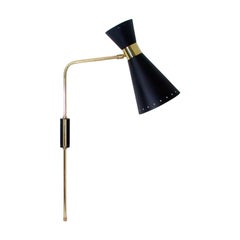 Used Midcentury French Diabolo Articulating Wall Lamp Sconce, 1950s