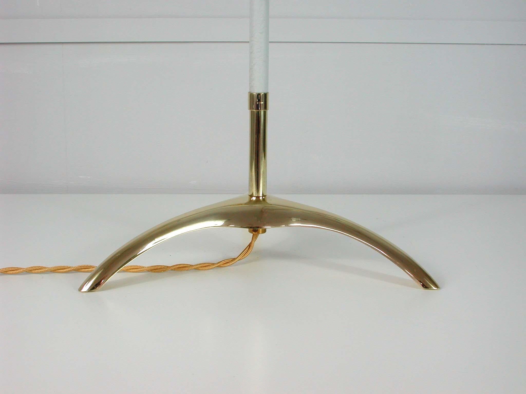 Midcentury French Diabolo Tripod Counterweight Floor Lamp, 1950s 3