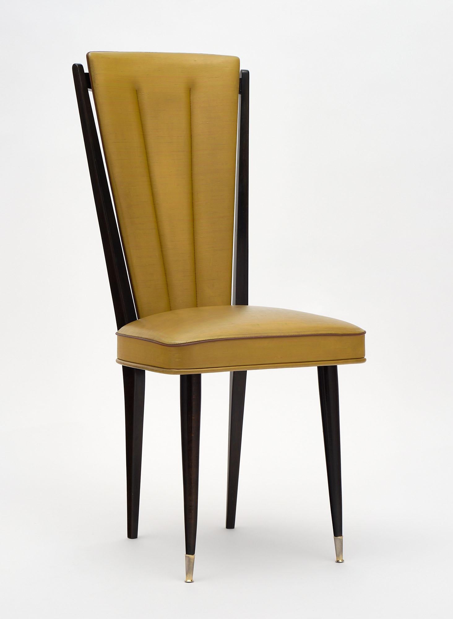Mid-Century Modern Chaises de salle à manger françaises du milieu du siècle dernier en vente