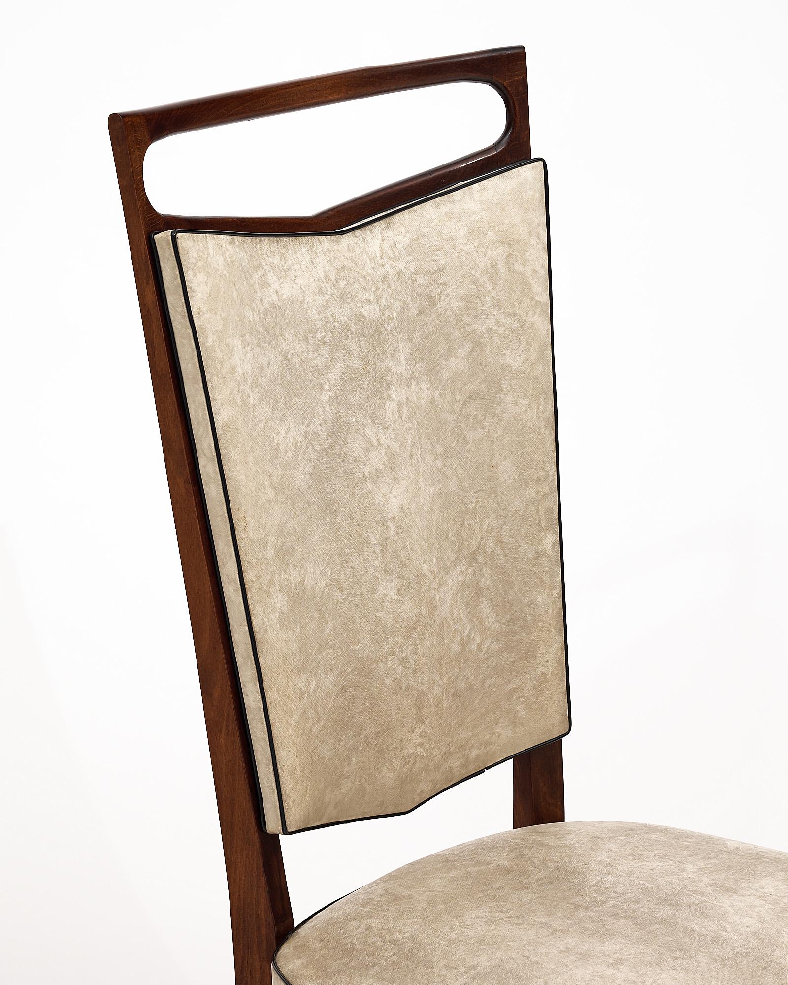 Late 20th Century Mid-Century French Dining Chairs For Sale